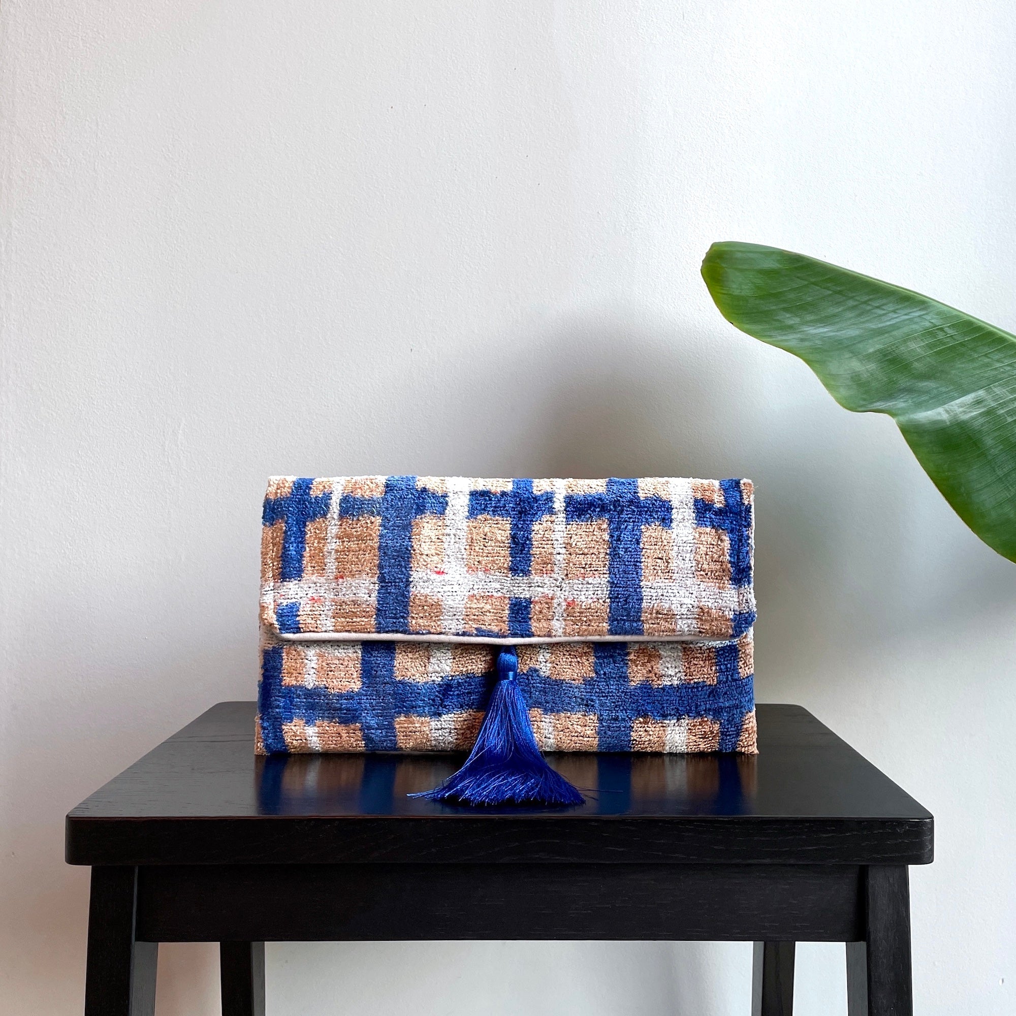 Stylish Ikat Print Clutch Bag - Rapallo Women's Fashion Handbag for Evening Parties & Special Occasions