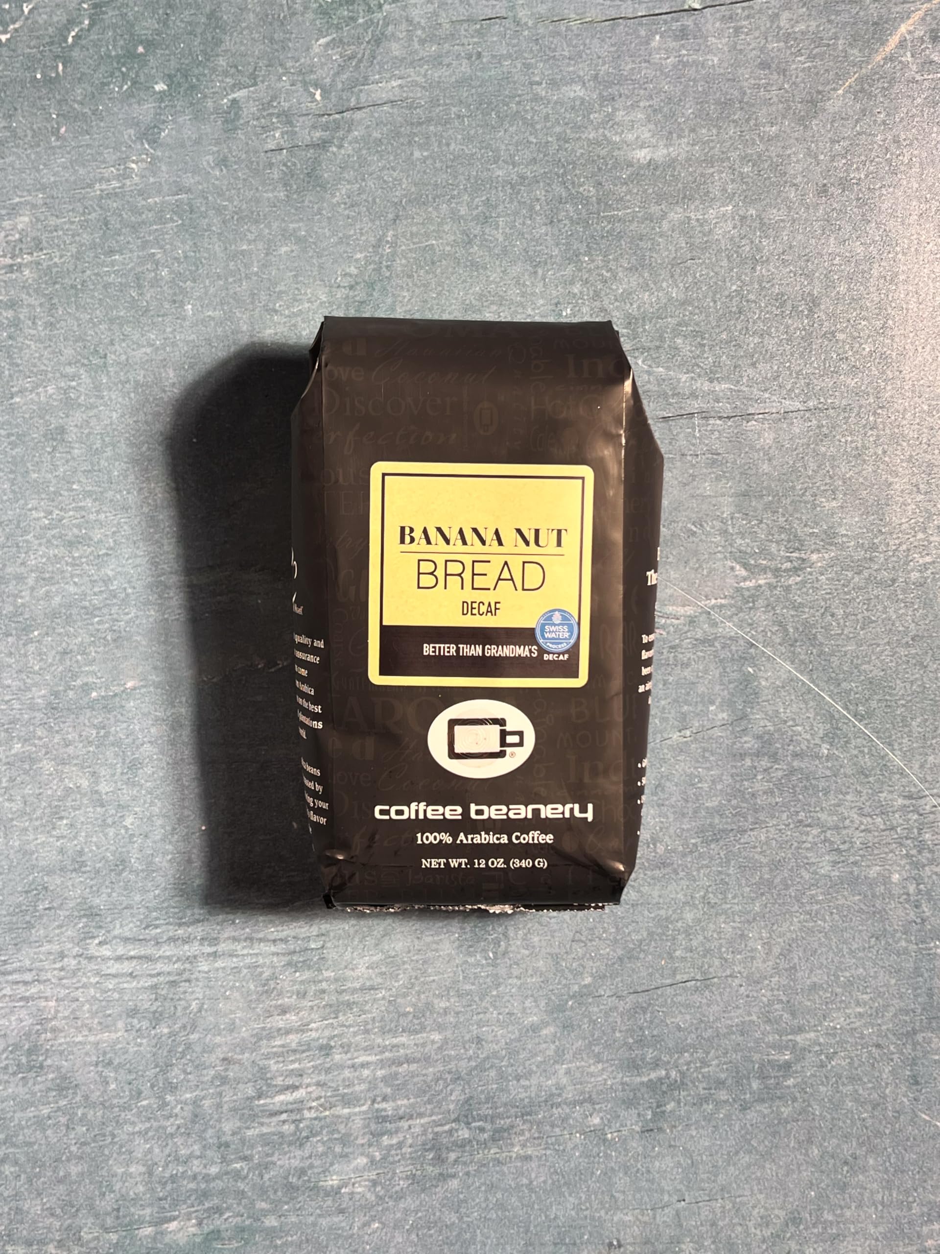 Banana Nut Bread Flavored Decaf Coffee | Specialty Arabica Medium Roast | 12oz Coarse Ground | Perfect for Breakfast & Afternoon Tea Time