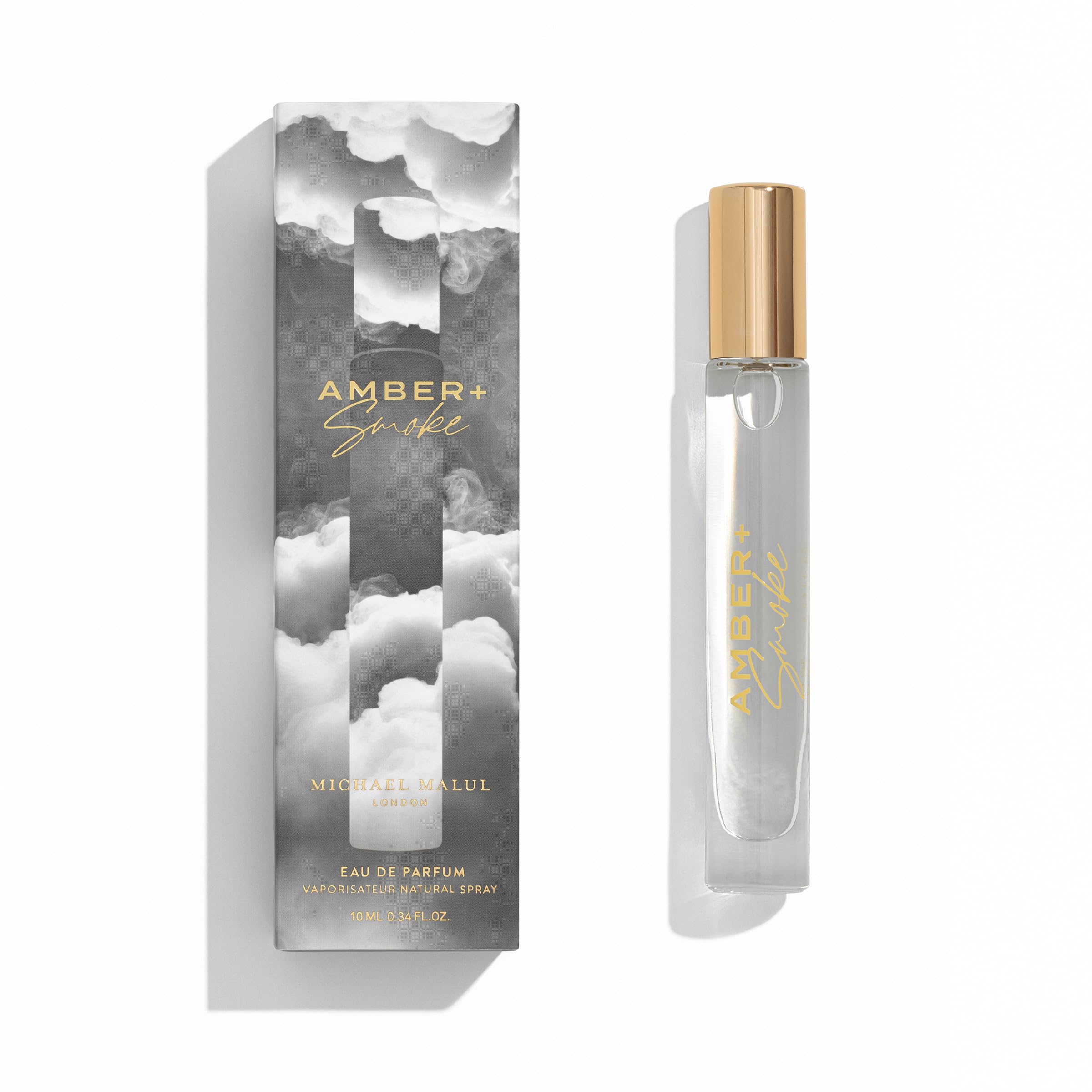 Michael Malul Amber + Smoke Eau de Parfum - 10ml Travel Size Perfume for Women & Men, Luxury Scent for Everyday Wear, Date Night & Special Occasions