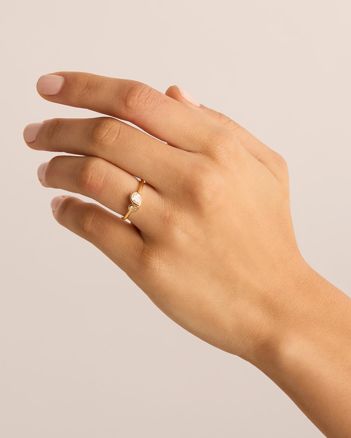 18K Gold Vermeil Adored Ring for Women - Elegant Stackable Dainty Jewelry Gift for Anniversary, Valentine's Day & Everyday Wear