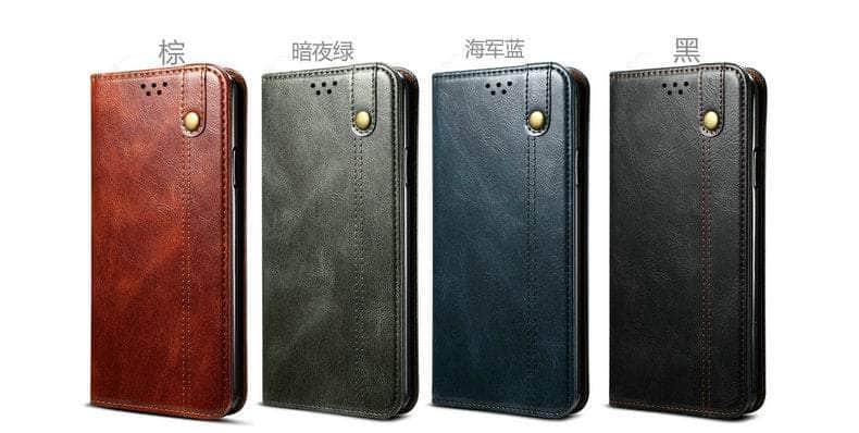 Samsung Galaxy S23 Ultra Leather Magnetic Book Cover Case - Premium Protection for Work, Travel & Daily Use