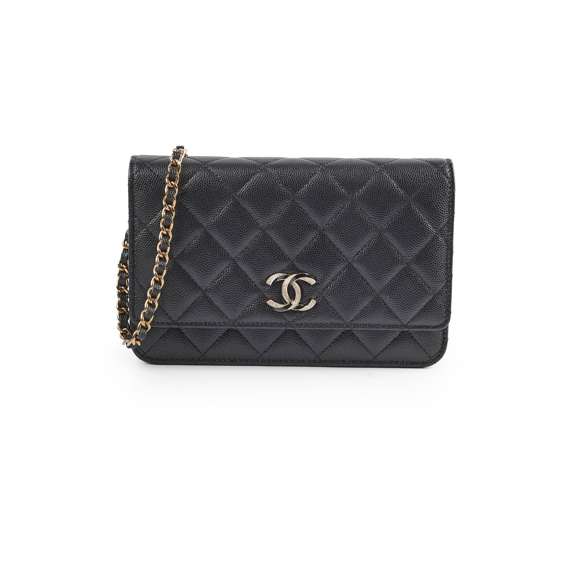 Authentic Chanel Caviar Wallet On Chain WOC Black Microchipped - Luxury Crossbody Bag for Women, Perfect for Evening Events & Daily Use