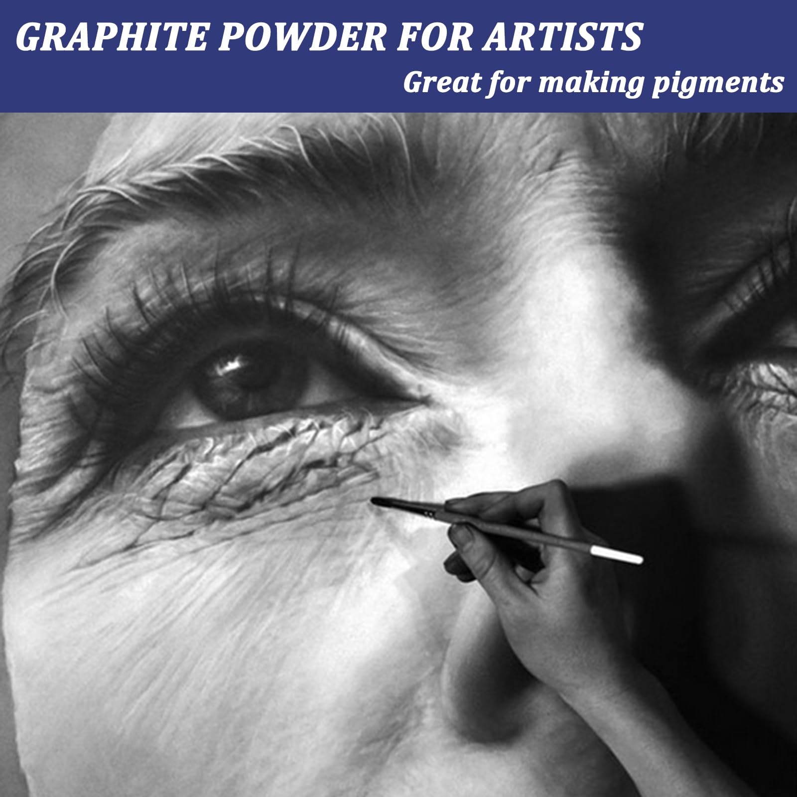 1.1 LBS Microfine Pure Graphite Powder - 3000 Grit Powdered Graphite Lubricant for Locks, Bearings & Mechanical Parts | Dry Graphite Powder for Art Drawing, Sketching & Pencil Making | Industrial & DIY Lubrication Solution
