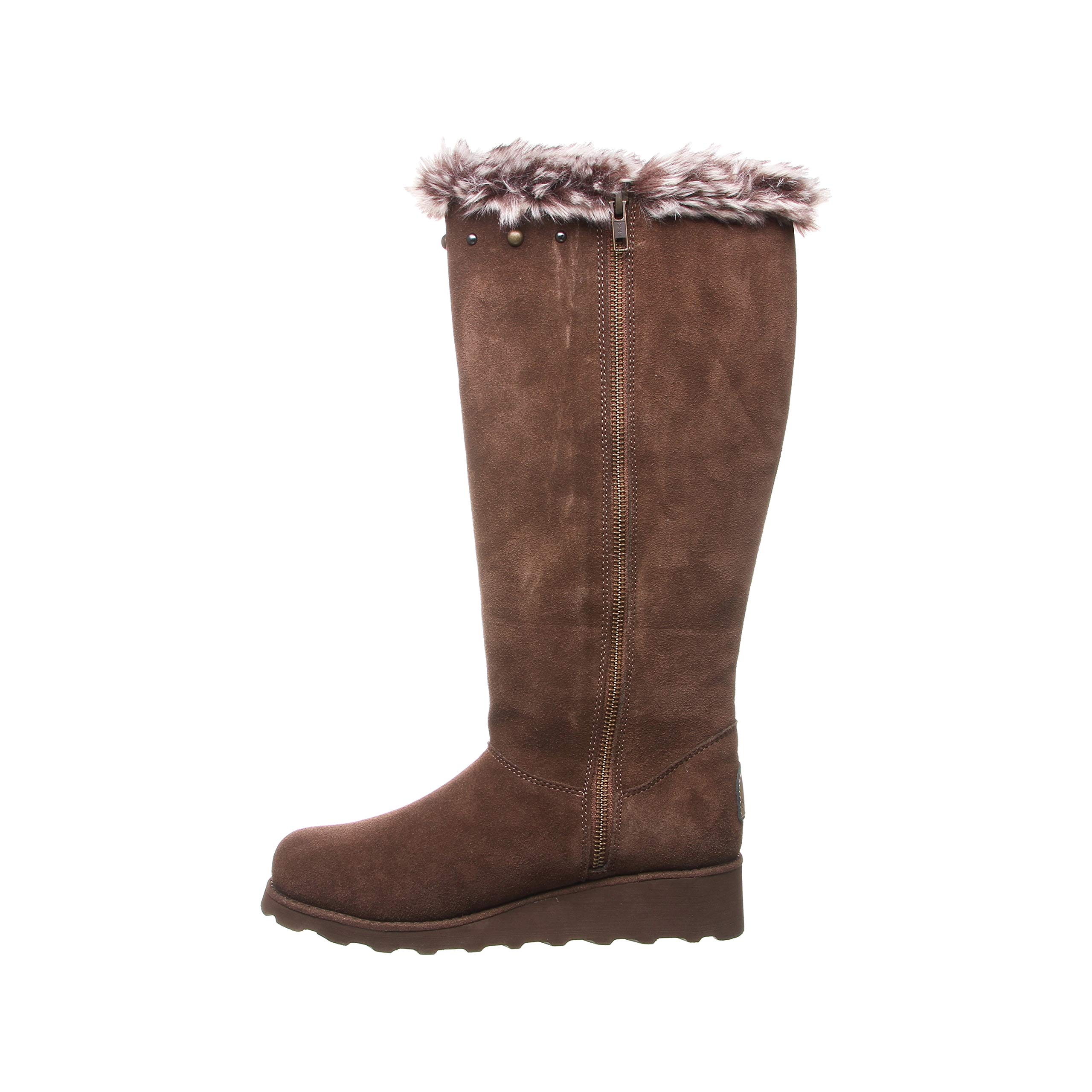 BEARPAW Women's Dorothy Slip-On Winter Boots - Classic Suede, Multiple Colors | Cozy & Comfortable for Snow, Casual Outings & Cold Weather Wear