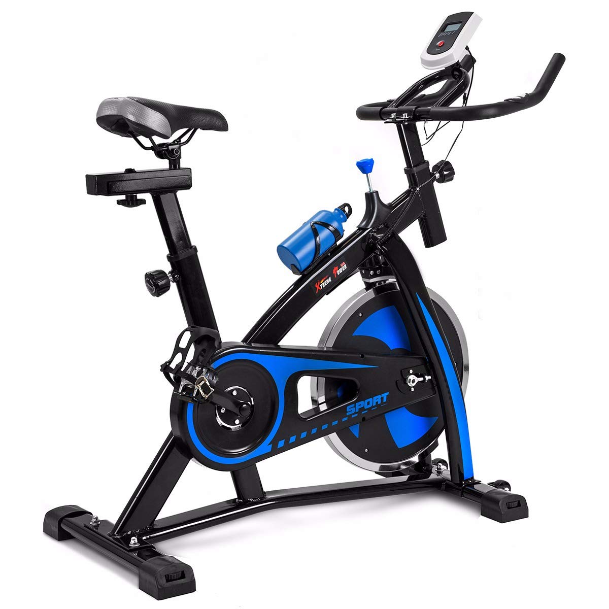 XtremepowerUS 22lb Flywheel Exercise Bike - Heavy Duty Stationary Bike for Home Gym Workouts | Perfect for Cardio, Weight Loss & Indoor Cycling Training