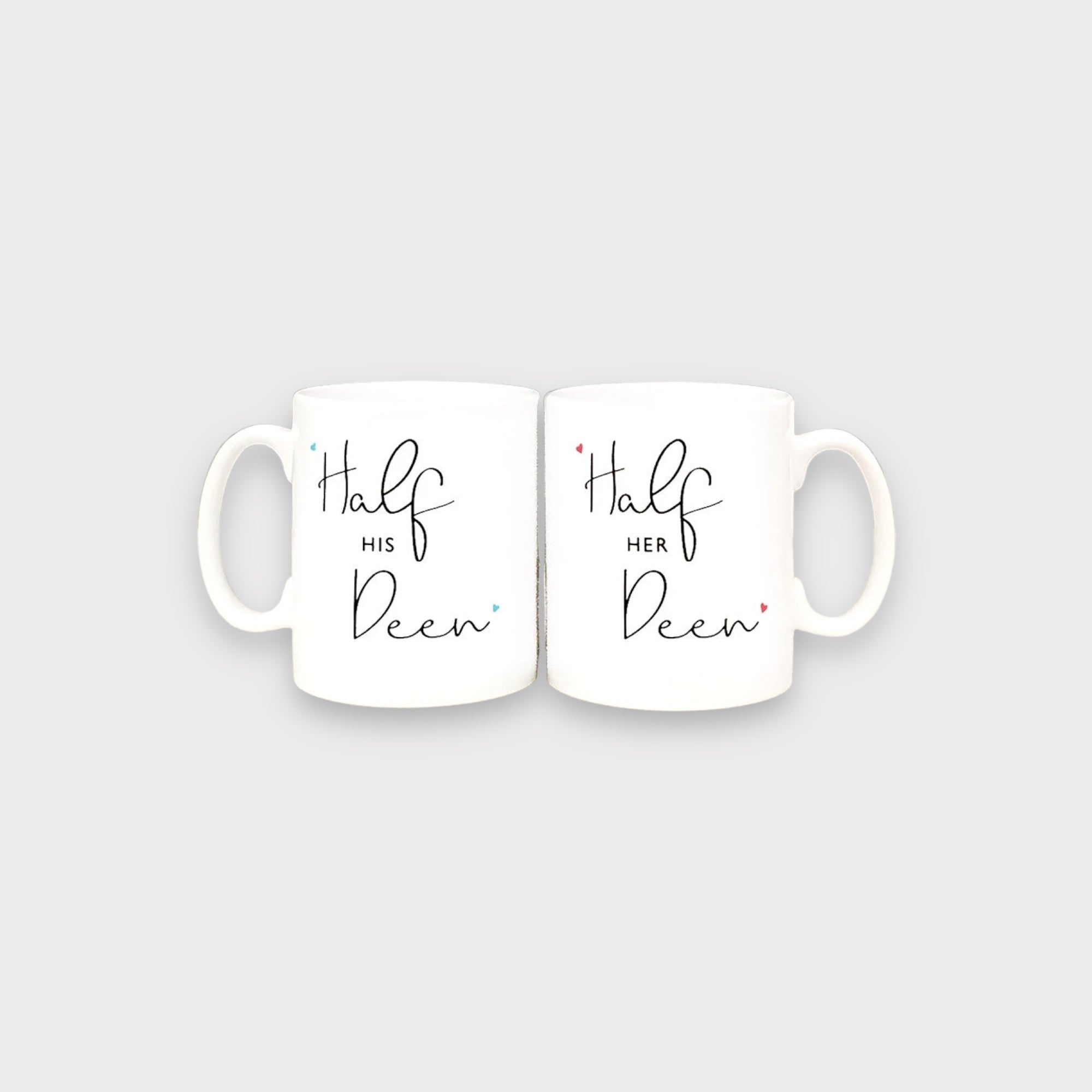 His & Her Deen Mug - Inspirational Islamic Coffee Cup for Couples - Perfect for Morning Coffee, Tea, or Hot Chocolate at Home or Office