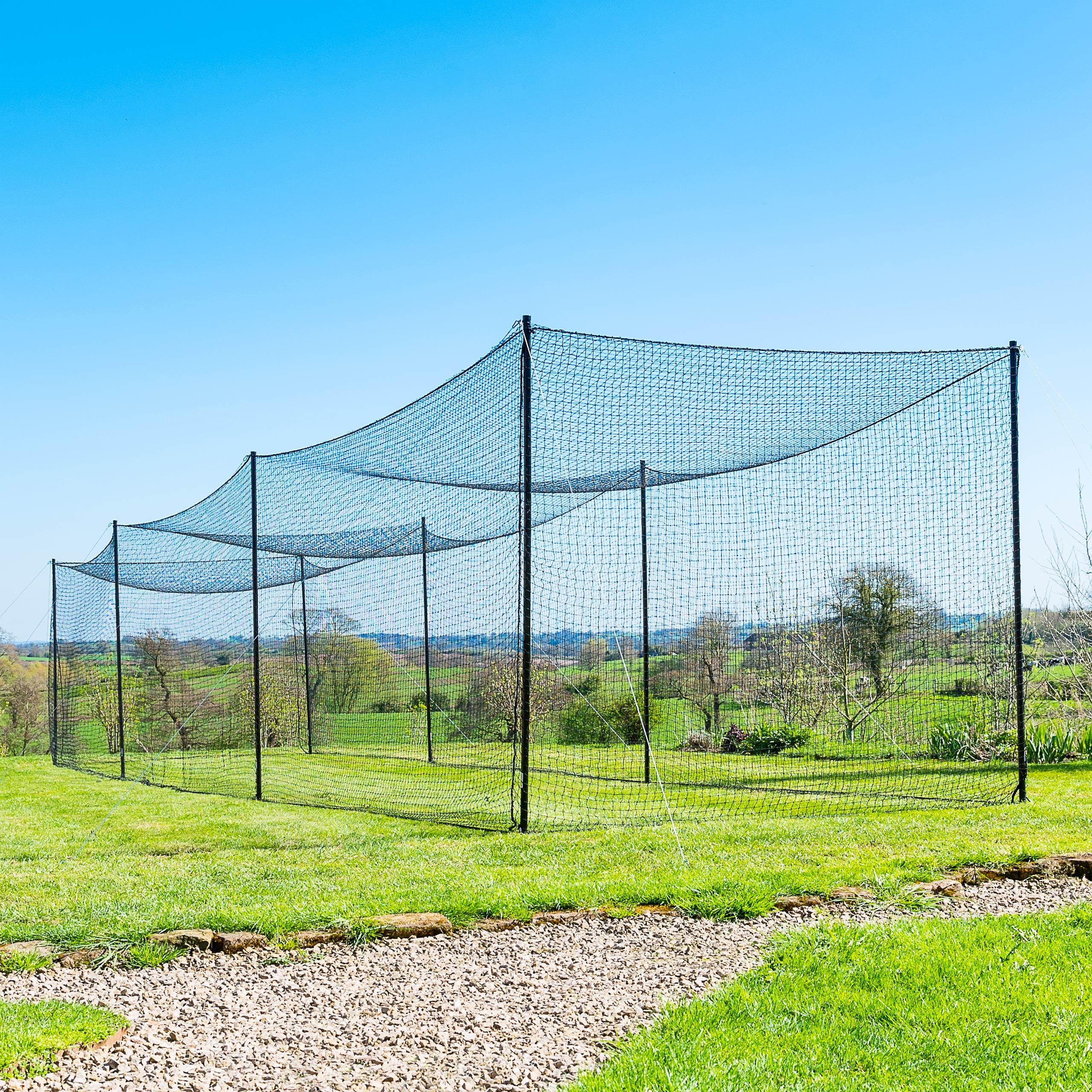 FORTRESS Ultimate Baseball Batting Cage Net with Frame [20ft, 35ft, 55ft, 70ft Sizes] - Heavy Duty Training Equipment to Improve Swing Power & Accuracy | Perfect for Backyard Practice, Batting Cages & Baseball Training Facilities