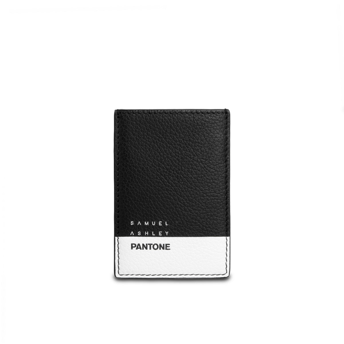 Premium Samuel Ashley x Pantone Genuine Leather Card Holder - Slim RFID Blocking Wallet for Men & Women - Perfect for Travel, Business & Everyday Use