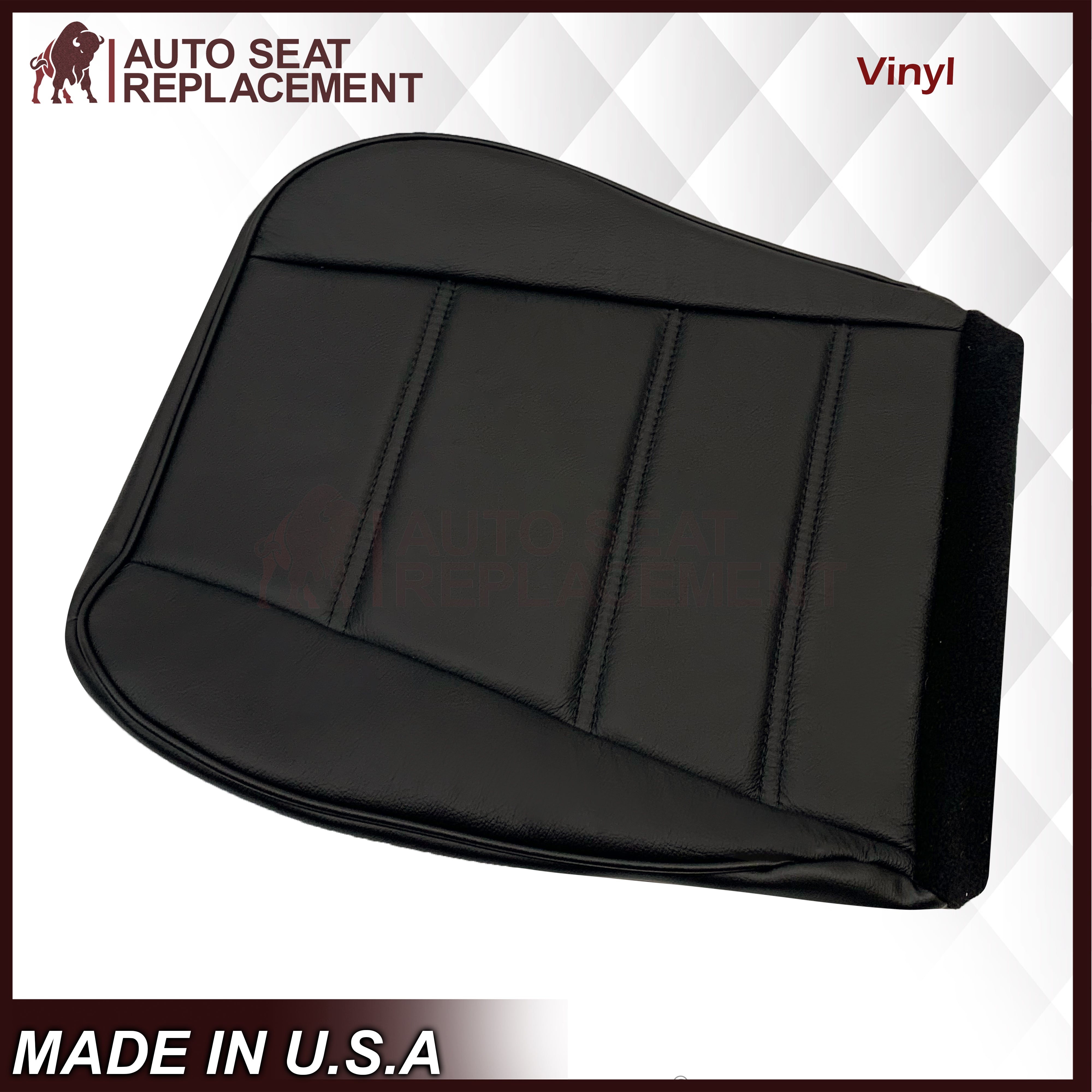 1999-2004 Ford Mustang V6 Replacement Seat Covers - Ebony Black Leather/Cloth Options | Perfect for Car Restoration & Customization
