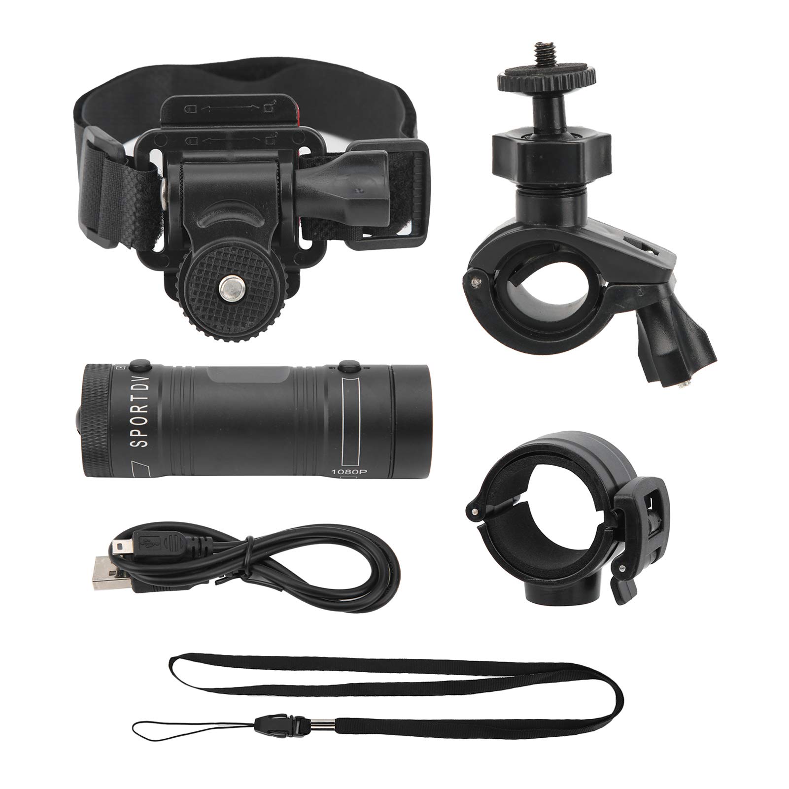 Tbest CK Riding Helmet Camera - 1080P Full HD Waterproof IPX4 Bike & Motorcycle Video Recorder with Helmet Mount for Cycling, Mountain Biking & Action Sports