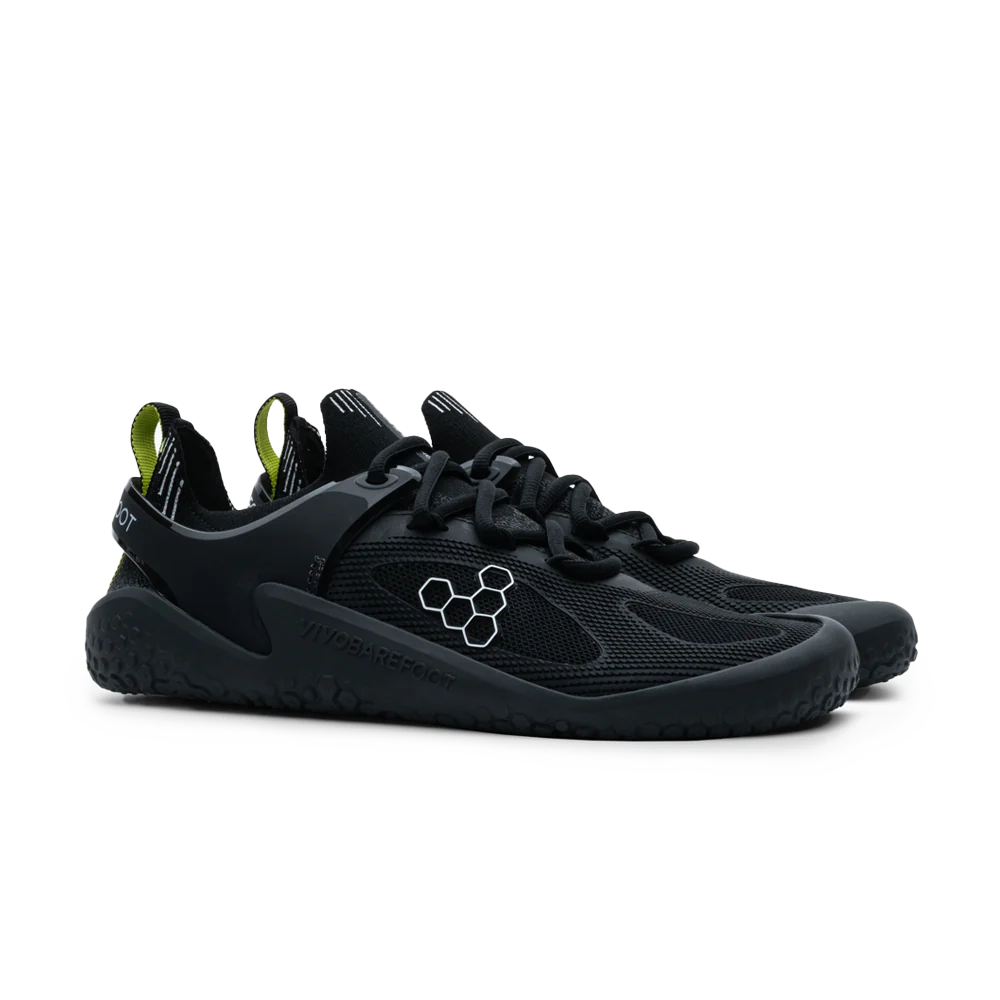Vivobarefoot Motus Strength Men's Barefoot Shoes - Obsidian/Grey - Lightweight & Flexible for Cross Training, Gym & Outdoor Workouts