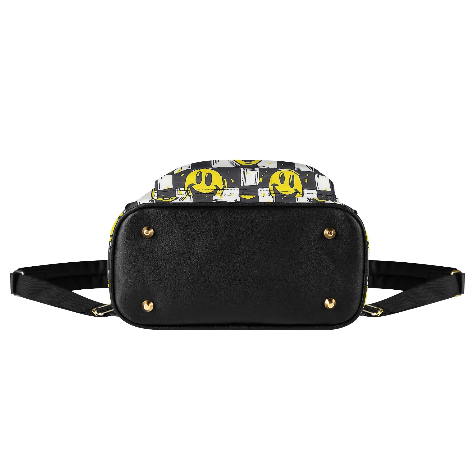Trendy Grunge Smiley Faces Casual Backpack for School, College & Travel | Durable Unisex Daypack for Teens & Adults