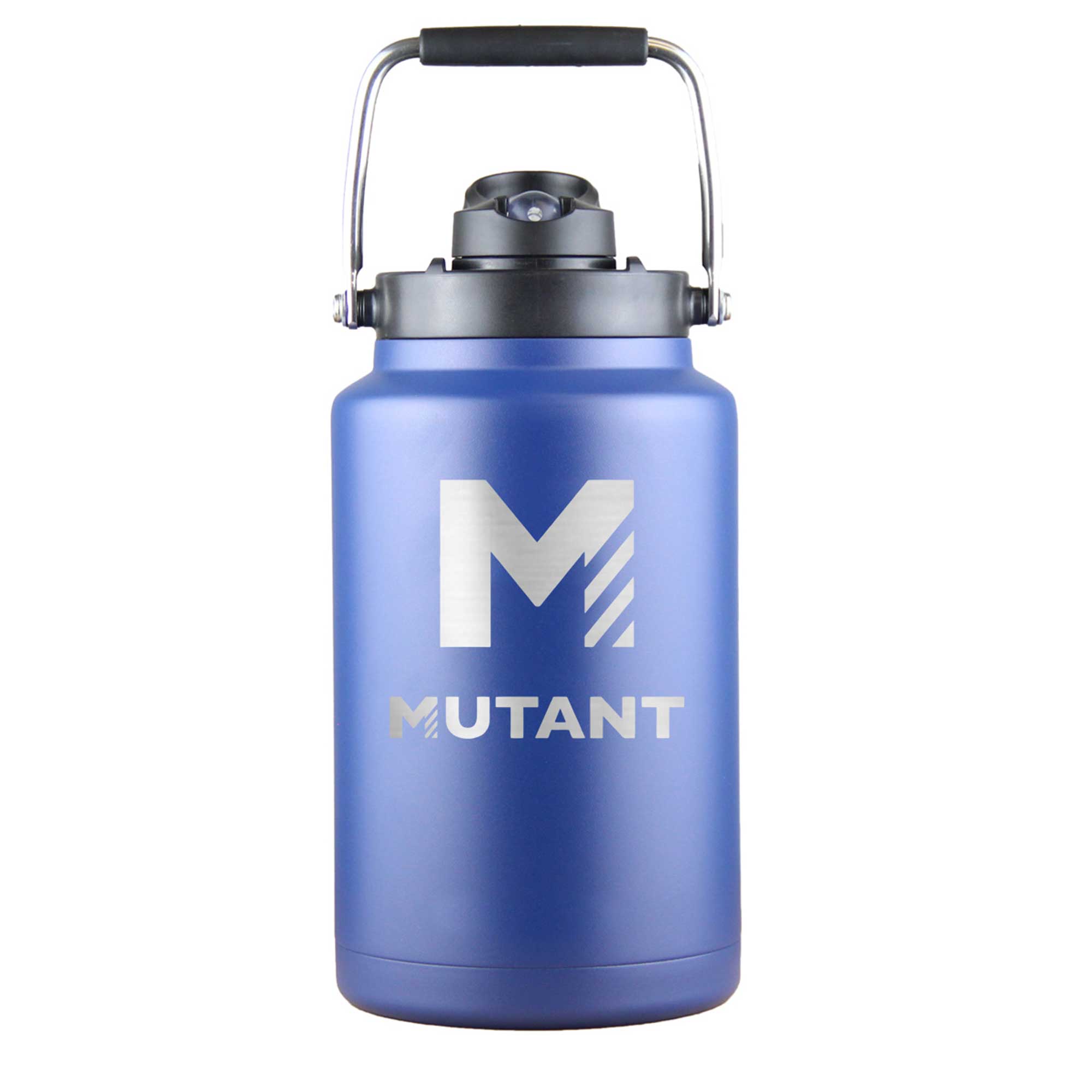 Nick The Mutant Walker Custom 1 Gallon Water Bottle - Navy Blue | Large Capacity Hydration Jug for Gym, Hiking & Outdoor Activities