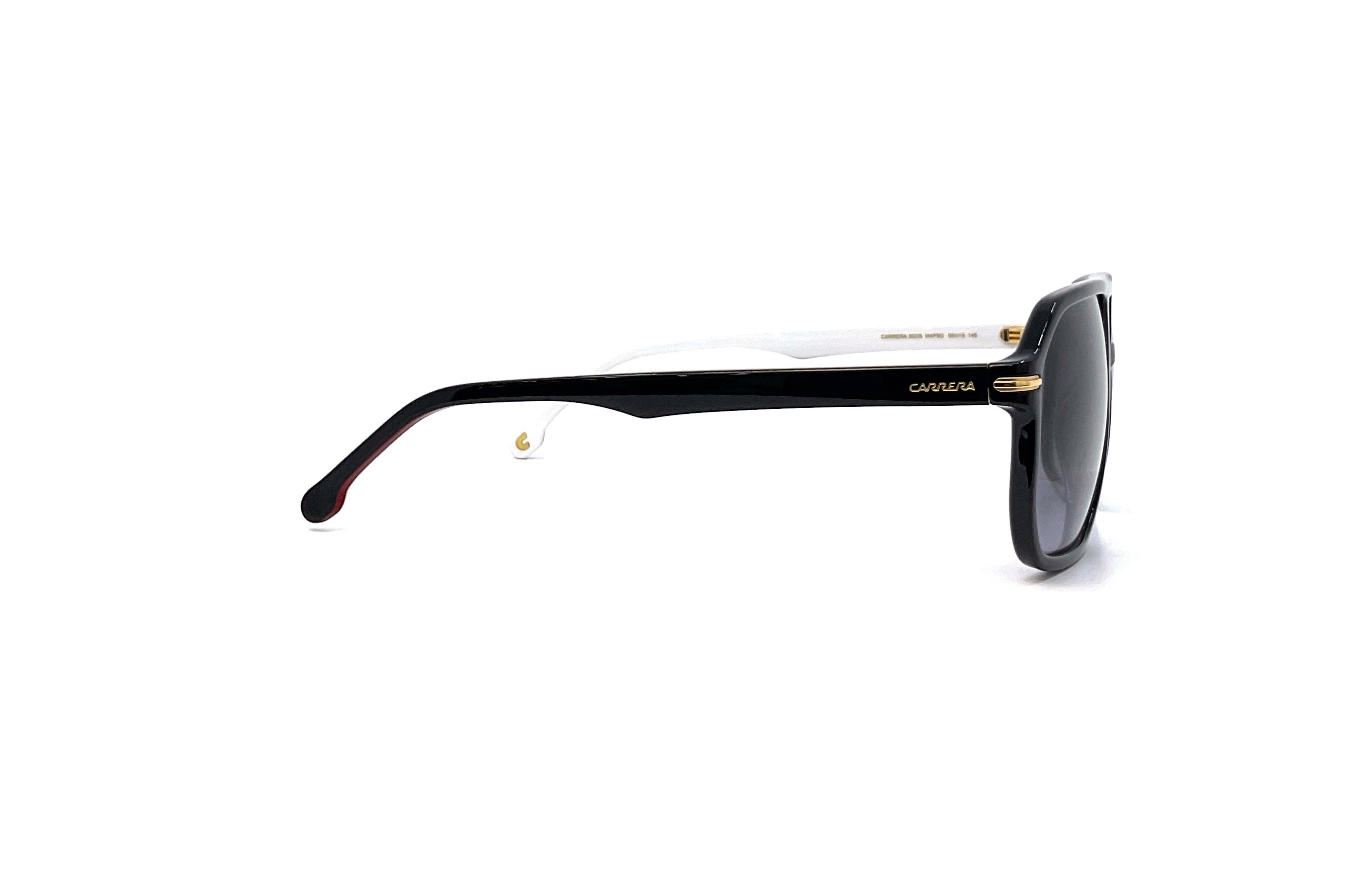 Carrera 302/S Sunglasses - Black Striped Aviator Style for Men & Women | UV Protection, Polarized Lenses | Perfect for Driving, Outdoor Sports & Fashion