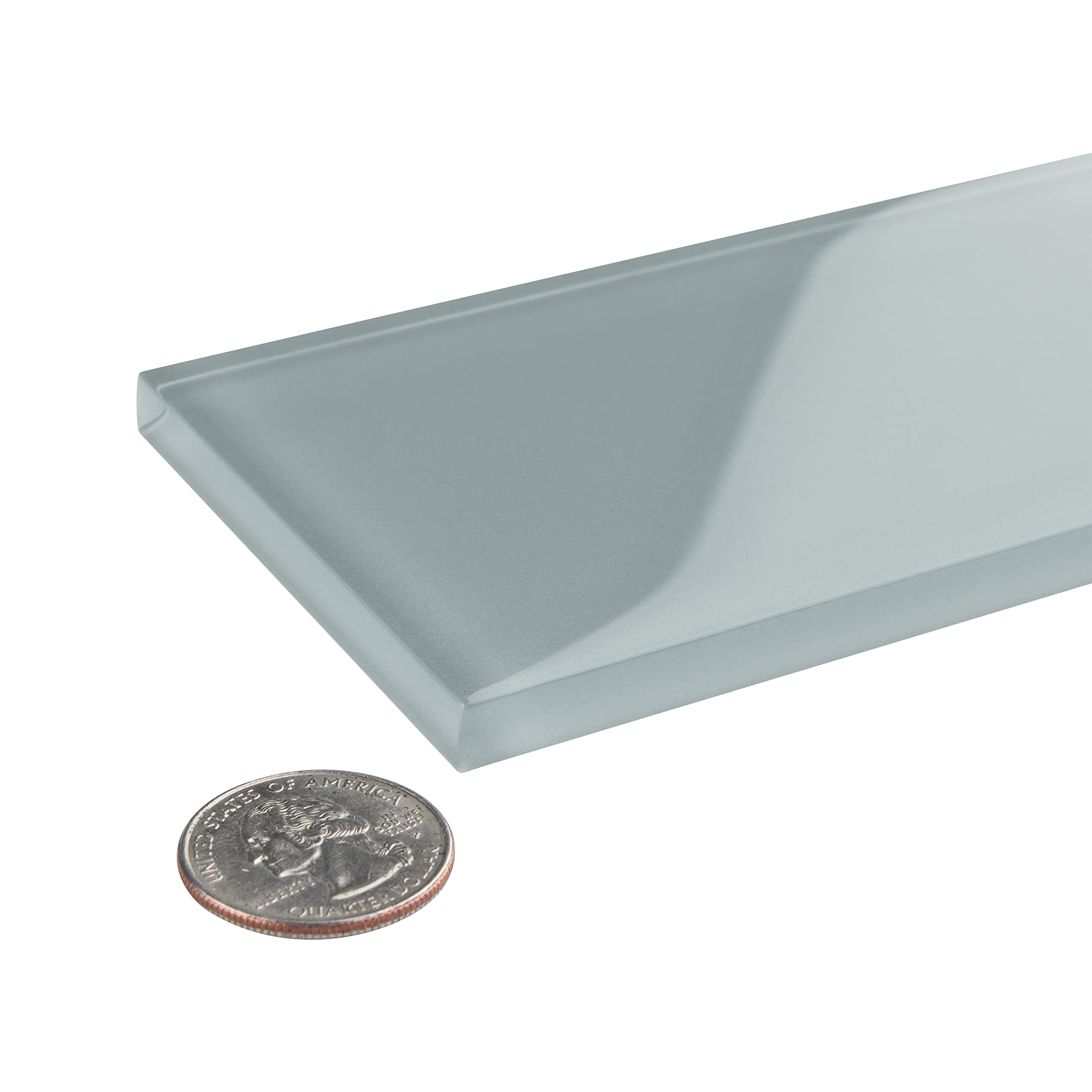Merola Tile GITT3SBS Tessera Blue Glass Subway Wall Tile - 80-Pack for Bathroom Backsplash & Kitchen Renovation