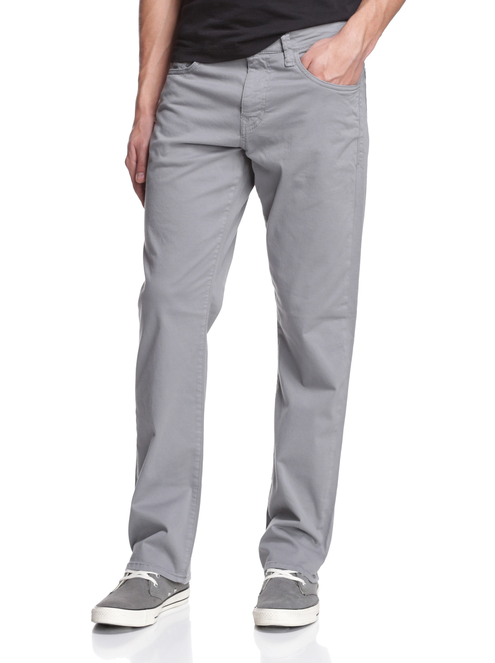 Classic Mavi Matt Men's Straight Leg Pants - Mid-Rise Relaxed Fit Work Pants for Men | Comfortable Office Wear & Casual Everyday Pants