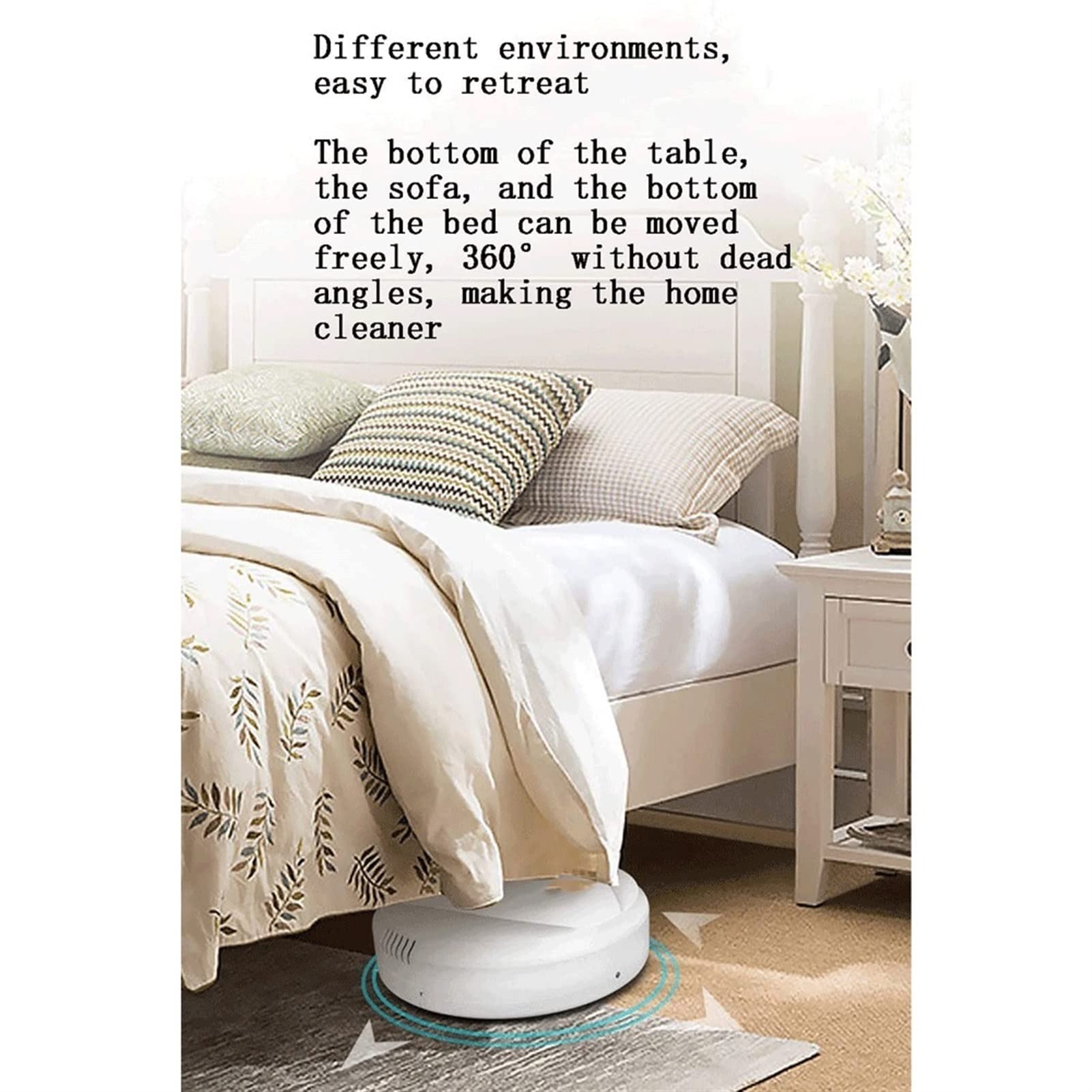 Smart Self-Charging Robot Vacuum Cleaner - Ultra Quiet, Auto Cleaning for Hardwood Floors, Carpets & Pet Hair - Perfect for Home, Office & Pet Owners (Black)