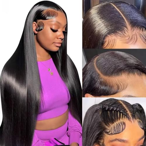Straight 13x6 lace front wigs human hair