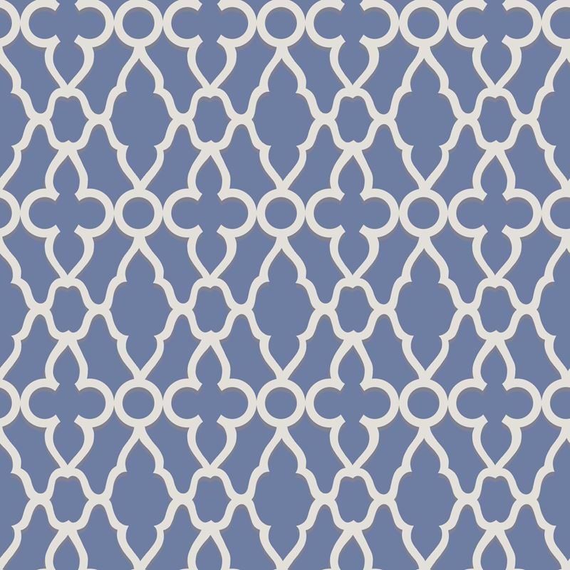 Cole & Son Treillage Blue Lattice Wallpaper - Premium Peel & Stick Wall Covering for Living Room, Bedroom, or Office Decor