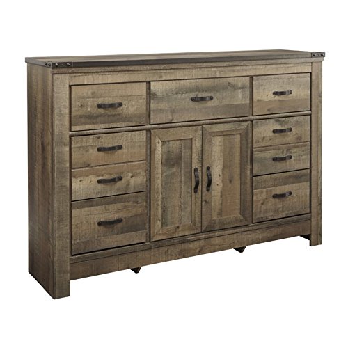 BOWERY HILL 7-Drawer Brown Dresser - Perfect for Bedroom Storage & Organization | Solid Wood Chest of Drawers for Clothes & Accessories