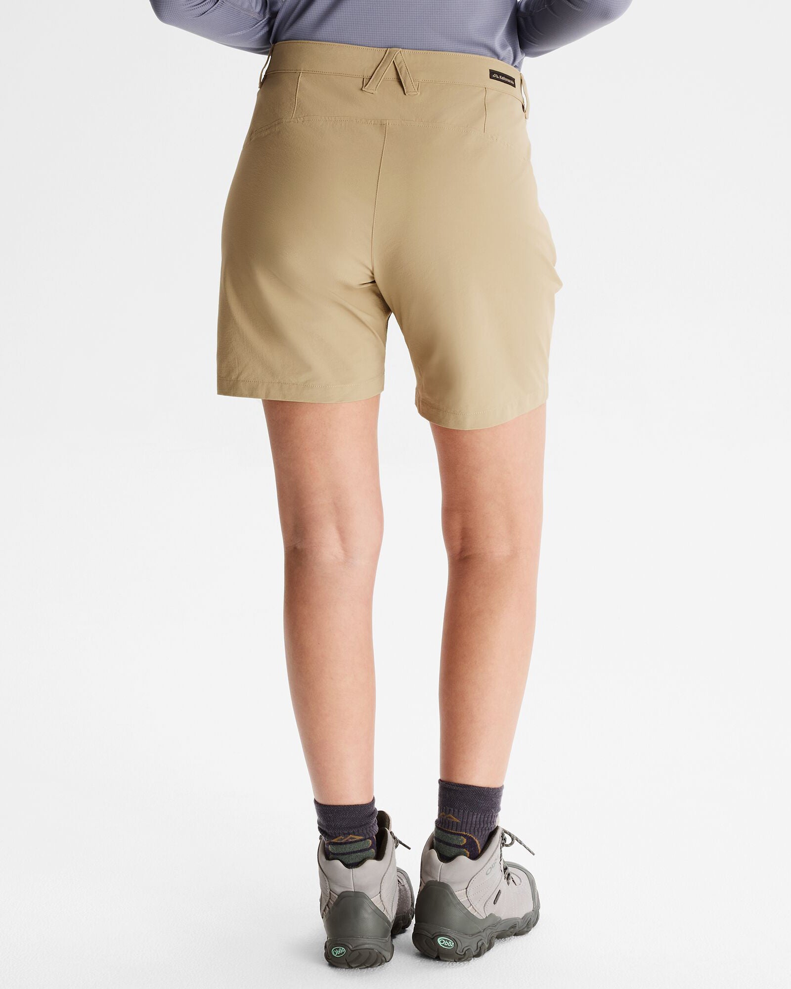 Flinders Women's 7-Inch Athletic Shorts - Olive Grey - Quick-Dry Workout Shorts for Running, Yoga & Gym Training