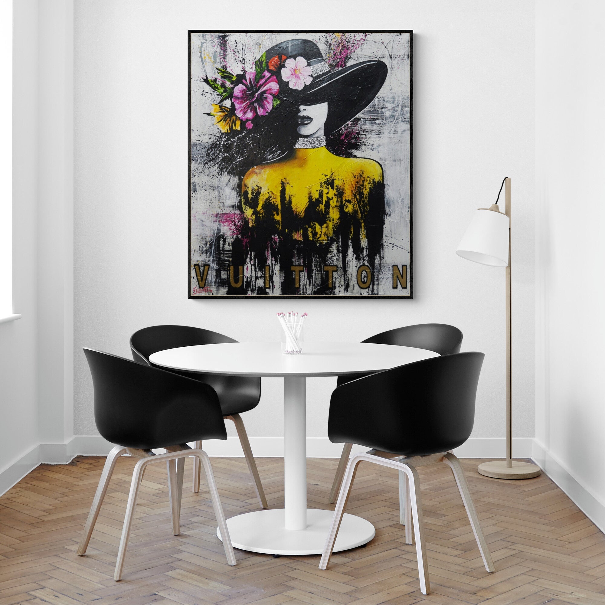 Empire State of Mind 100cm x 120cm Urban Pop Art Canvas Painting - Modern Industrial Textured Wall Decor for Living Room, Office & Bedroom