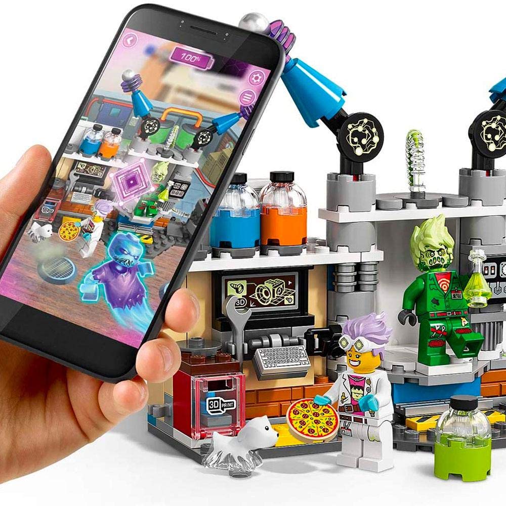 LEGO Hidden Side 70418 Ghost Lab Playset - J.B. Newbury's Haunted Laboratory Building Kit with 174 Pieces for Kids Ages 7+ | Fun Mystery Adventure Toy for Halloween & Role Play Games
