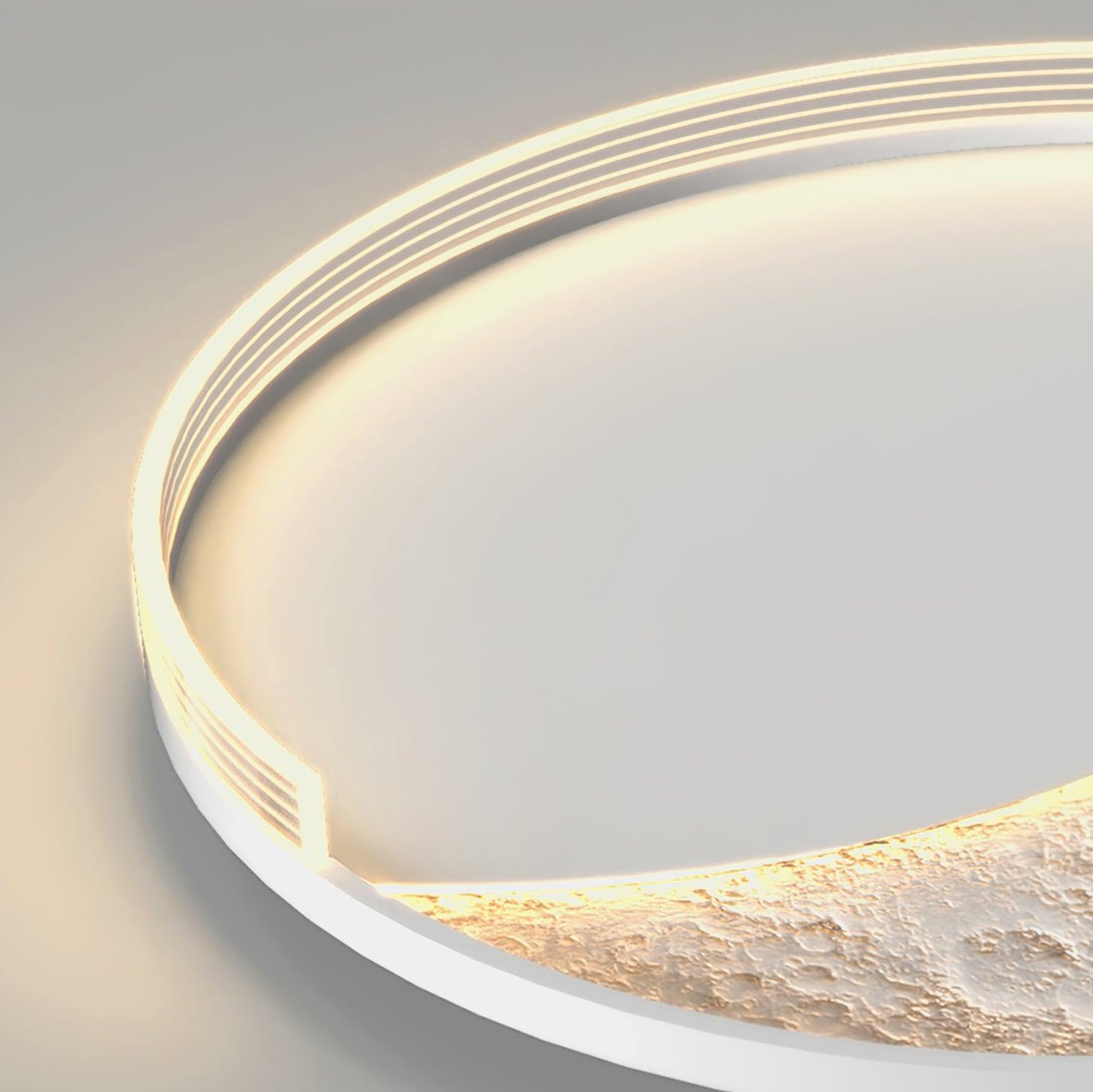 Lunar LED Ceiling Light - Modern Moon Phase Night Light for Bedroom, Nursery & Living Room - Energy Efficient Dimmable Ambient Lighting for Home Decor