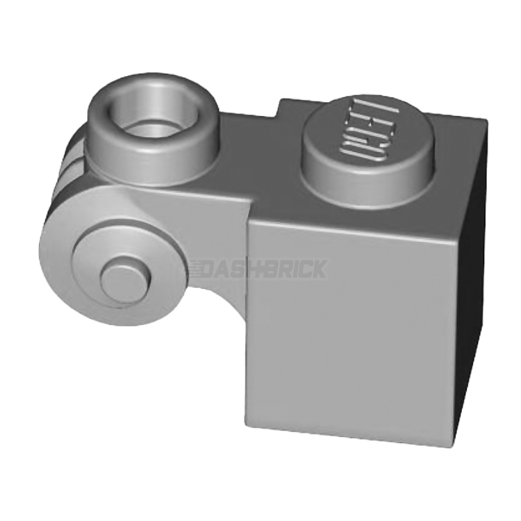 LEGO 20310 Modified 1x1 Brick with Scroll & Hollow Stud in Light Gray - Perfect for Miniature Building, Architecture Models & Creative LEGO Designs