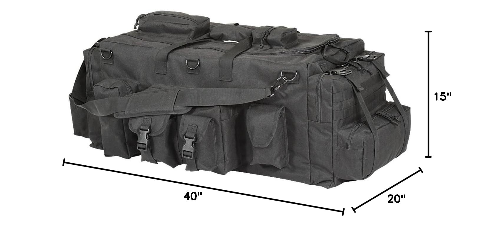 VooDoo Tactical Men's Mojo Load-Out Bag with Adjustable Backpack Straps - Durable Military Gear for Outdoor Adventures, Hunting & Travel
