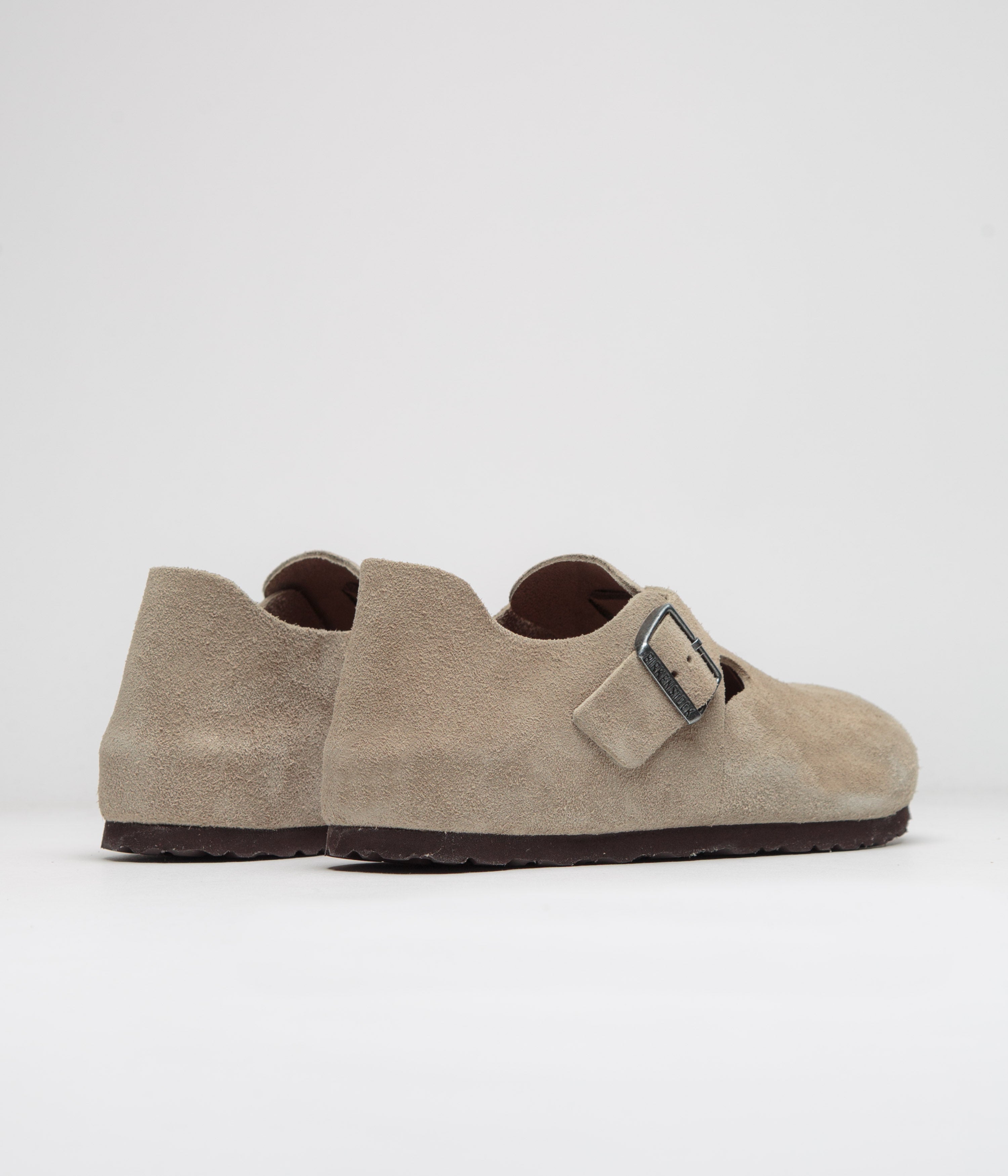 Birkenstock London Comfortable Leather Shoes for Men & Women - Taupe Suede - Perfect for Walking, Travel & Casual Wear