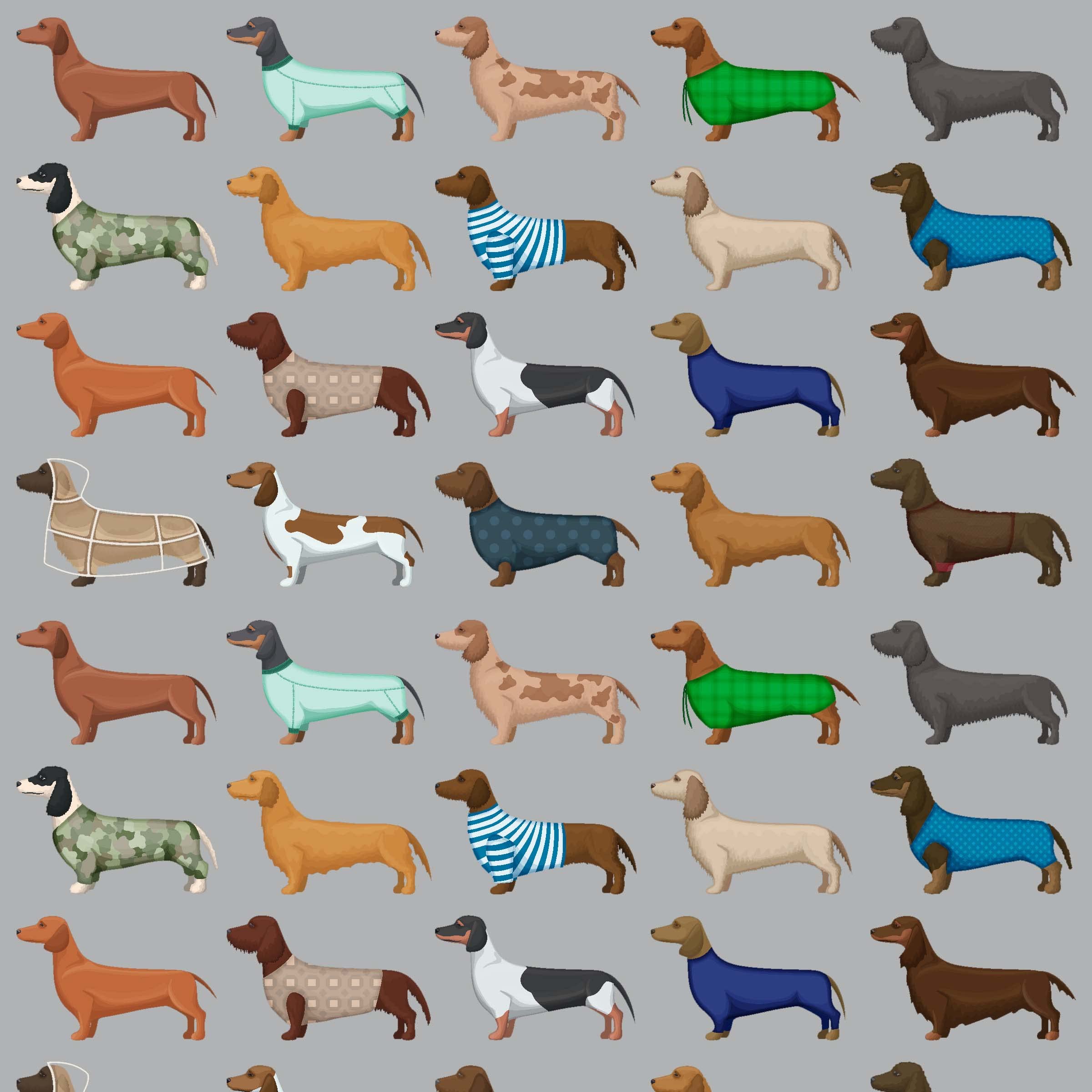 Premium Wiener Dog Sweater Gift Wrap - Cute Black & Brown Dachshund Design, 20x30 Inch Thick Wrapping Paper for Birthday Parties, Christmas Gifts & Pet Lover Decorations