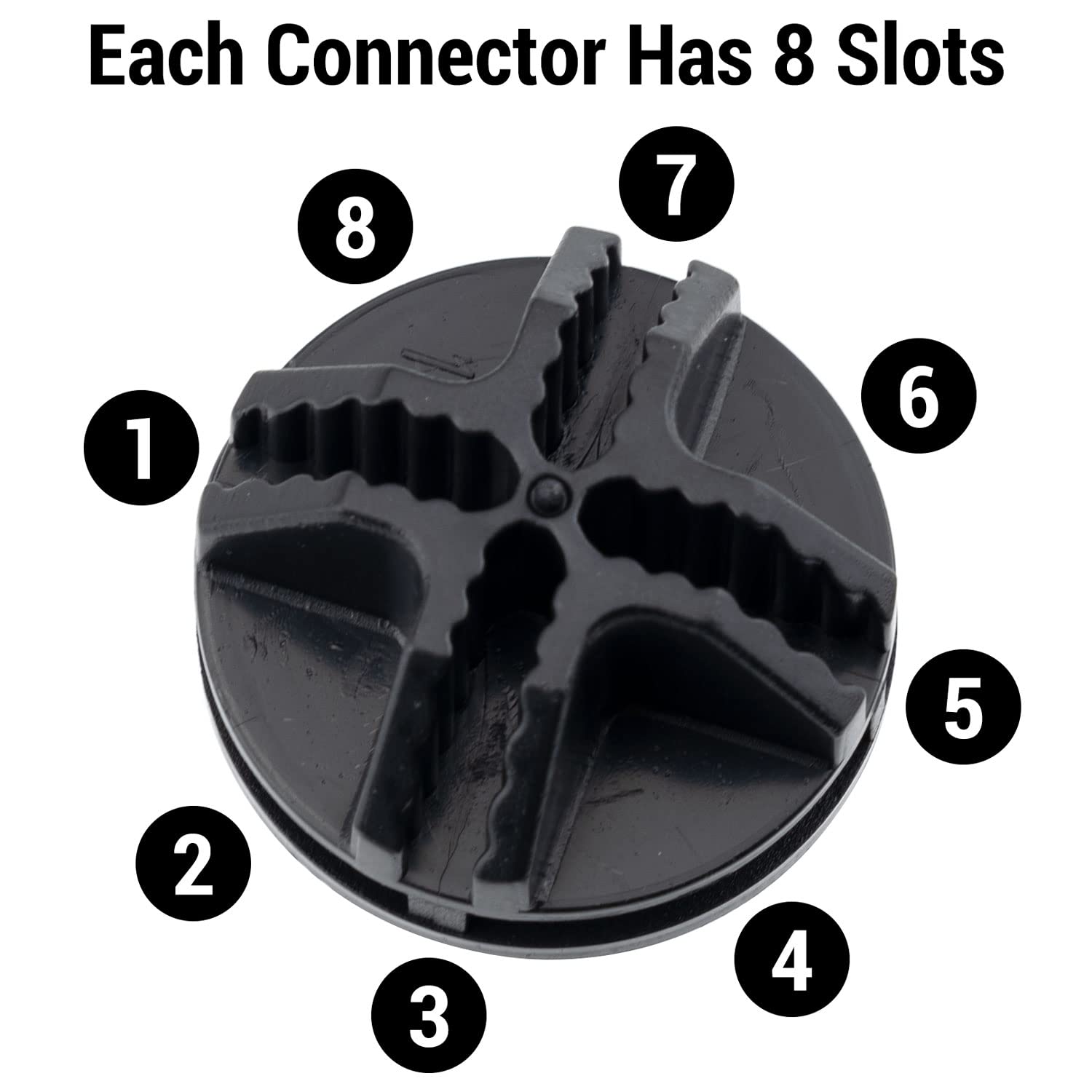 40 Pcs Black Wire Cube Plastic Connectors - Replacement Corners for Modular Closet & Wire Grid Cube Storage Shelving - DIY Closet Organizer, Garage Shelving & Home Storage Solutions