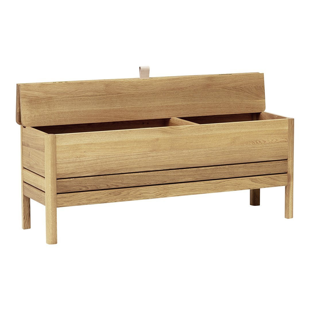 Modern A-Line Storage Bench with Cushion - Upholstered Entryway Seat, Shoe Storage & Organizer for Hallway, Living Room, or Bedroom