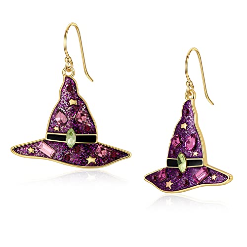 Purple witch hat dangle
