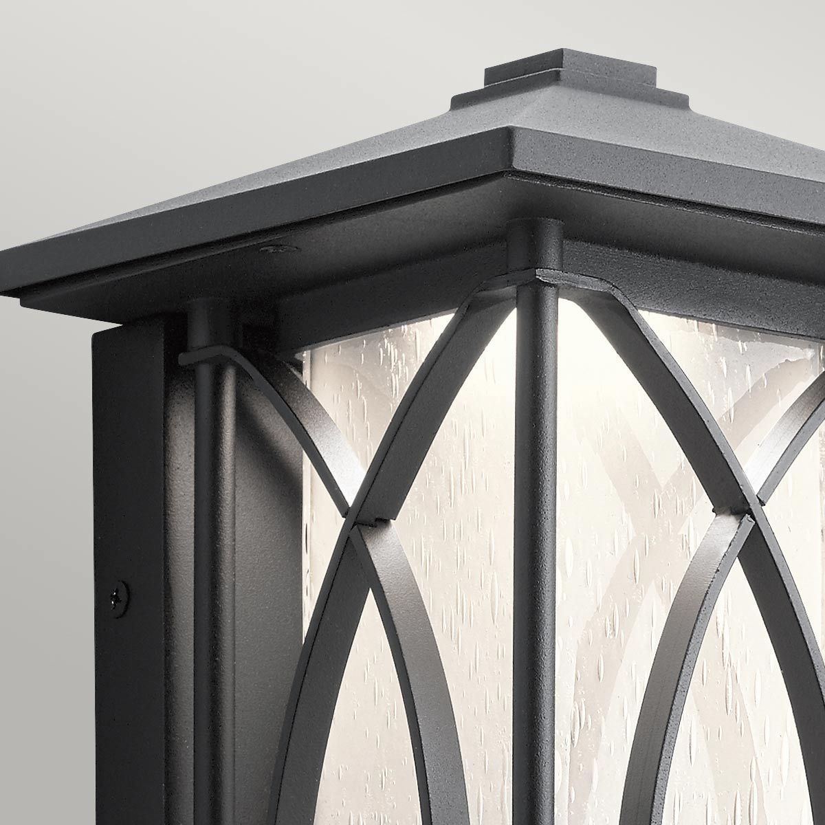 Ashbern 1 Light Small/Medium/Large Outdoor Wall Lantern - Textured Black Finish, E27 Socket, IP44 Waterproof - Perfect for Porch, Patio, Garden & Exterior Wall Lighting