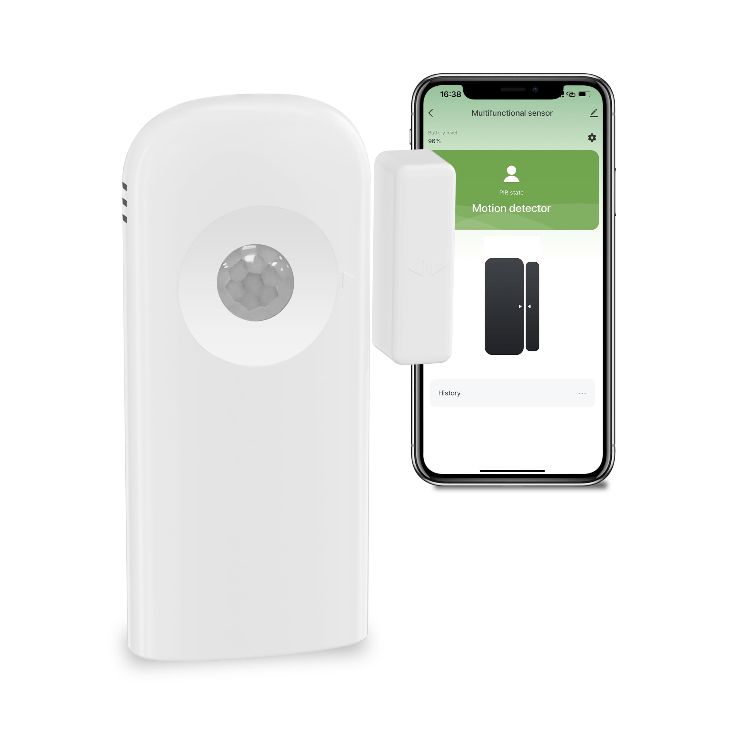 Smart WiFi Door Sensor Alarm - Wireless Window Sensor for Home Security, Remote Monitoring & Alexa Compatibility | Ideal for Smart Homes, Apartments & Vacation Rentals