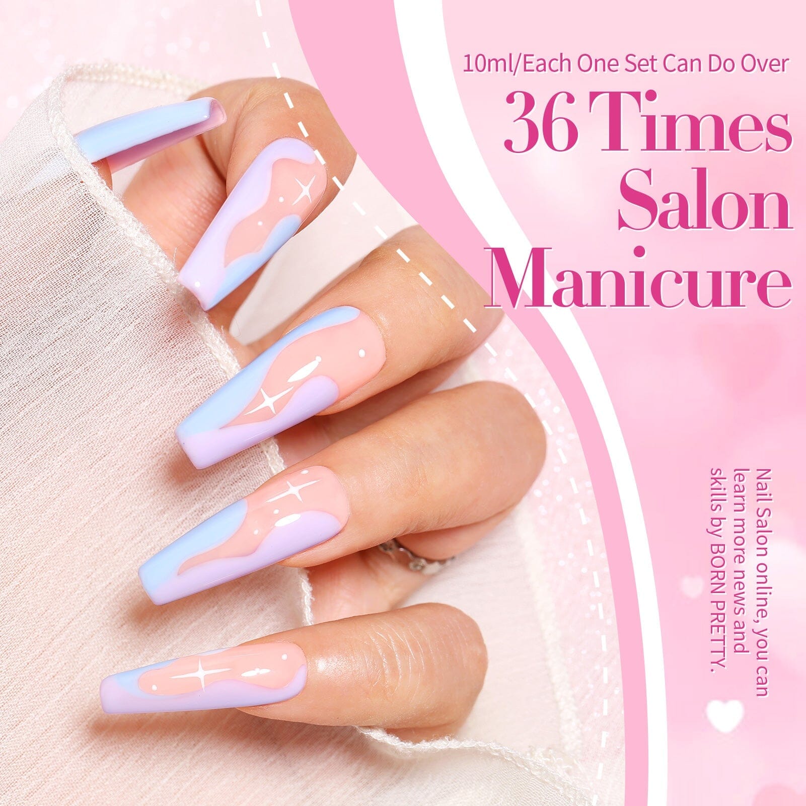 6 Colors Cream Kiss Gel Nail Polish Set - 7ml Long Lasting Soak Off UV LED Nail Polish for Salon & Home Manicure