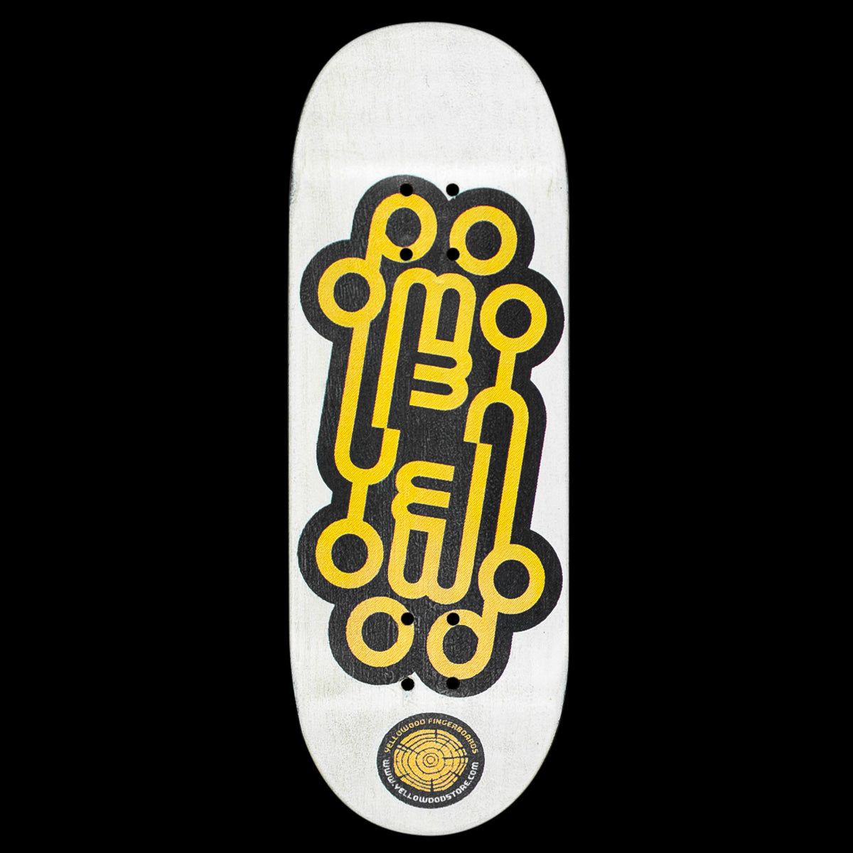 Yellowood Fingerboard Deck with Premium Logo - Perfect for Skateboarding Enthusiasts & Collectors | Great for Tricks, Practice & Display