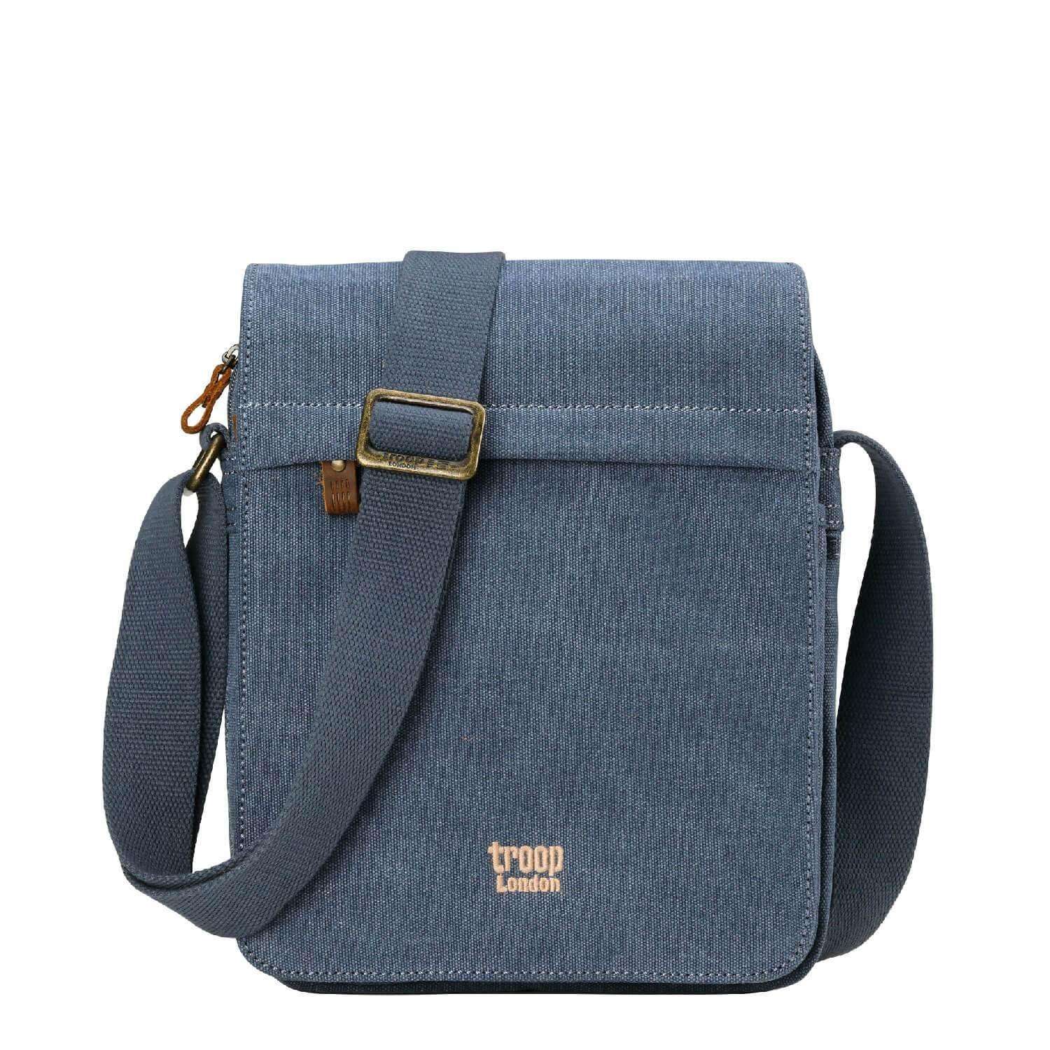 TRP0242 Troop London Classic Canvas Crossbody Bag - Stylish & Durable for Travel, Work & Everyday Use