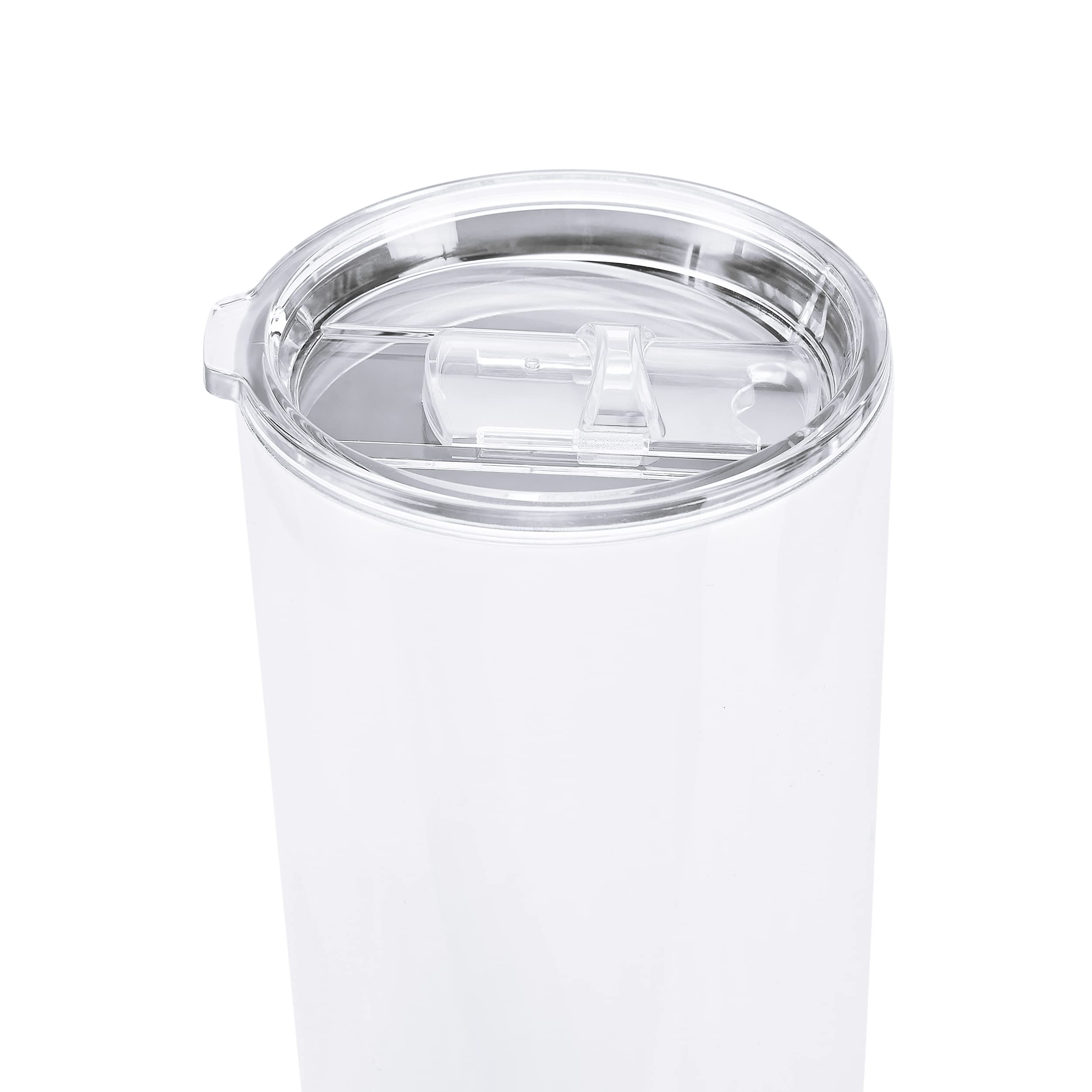 Makerflo 30 oz Sublimation Blank Tumbler with Lid & Straw - 25 Pack for DIY Crafts, Personalized Gifts (Works with Sublimation, Epoxy, UV DTF, Vinyl & Laser Engraving) - Perfect for Custom Drinkware, Promotional Items & Home Decor