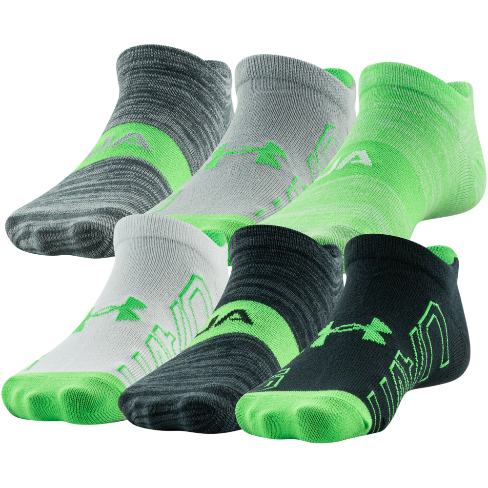 Under Armour Youth Essential Lite Low Cut Socks 6-Pack for Boys - Breathable & Comfortable Athletic Socks for Sports, School & Everyday Wear