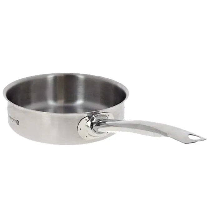 DeBuyer Prim Appety Straight Saute Pan - 12.5 Inch Professional French Carbon Steel Fry Pan with Stainless Steel Handle - Perfect for Searing, Sauteing & Frying - Ideal for Home Chefs & Professional Kitchens