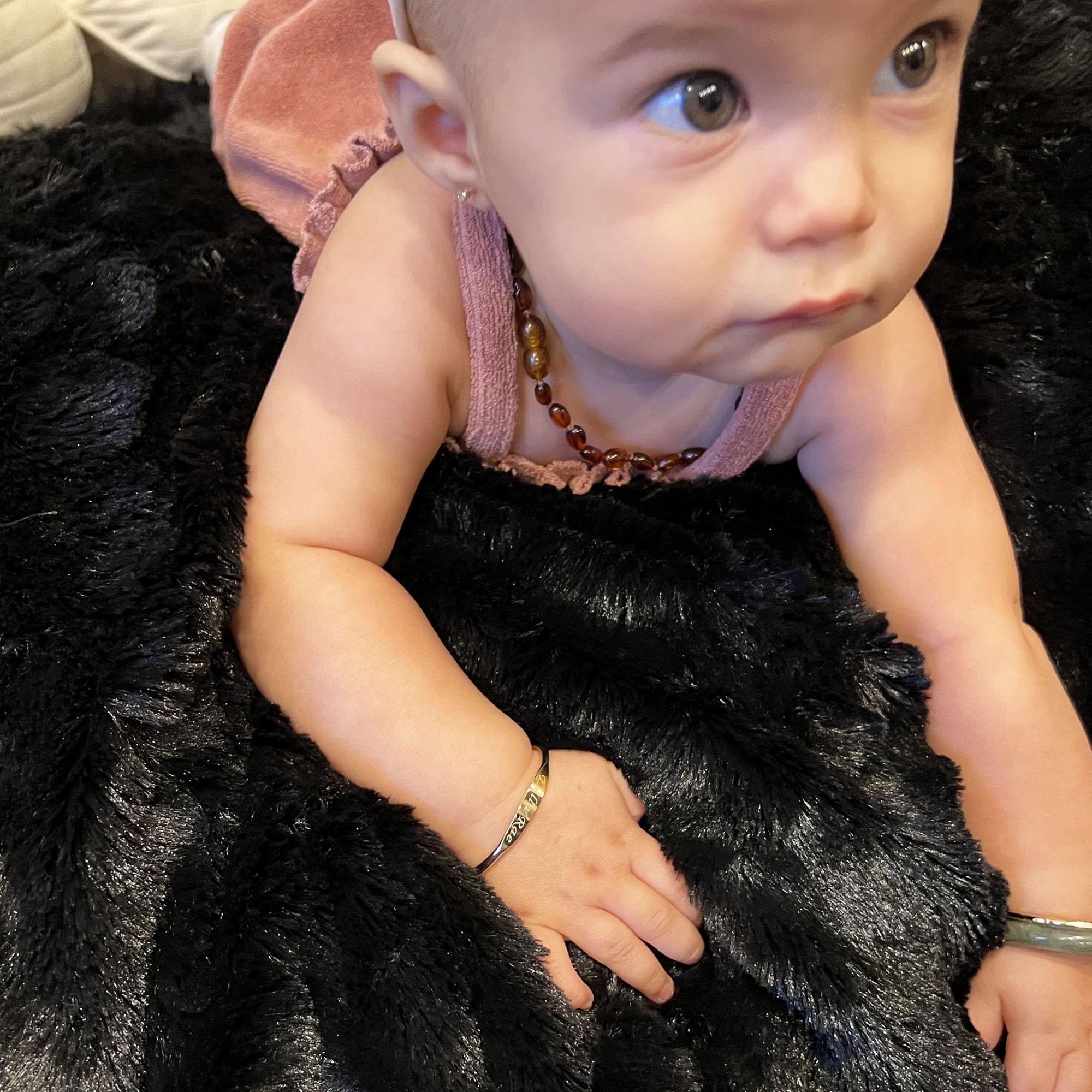 Personalized 14K Gold Filled Baby Bracelet - Adjustable Custom Name ID Cuff for Infants & Toddlers | Elegant Gold Jewelry for Baby Boys & Girls | Perfect for Christening, Birthday Gifts & Special Occasions | Not Gold Plated