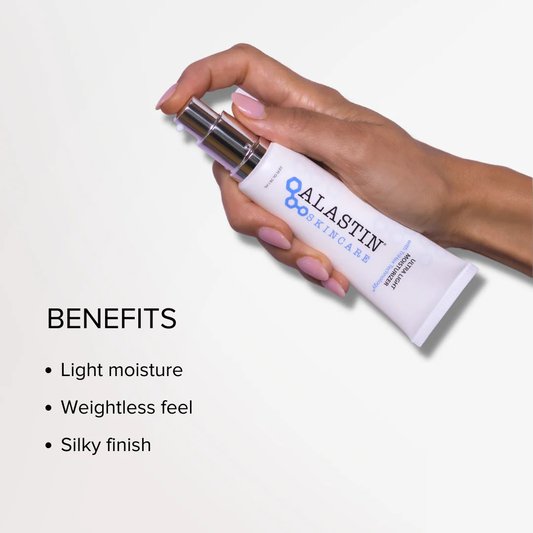 Alastin Ultra Light Moisturizer for Face - Hydrating & Nourishing Daily Moisturizer with Hyaluronic Acid - Perfect for Dry, Sensitive Skin & Under Makeup Application
