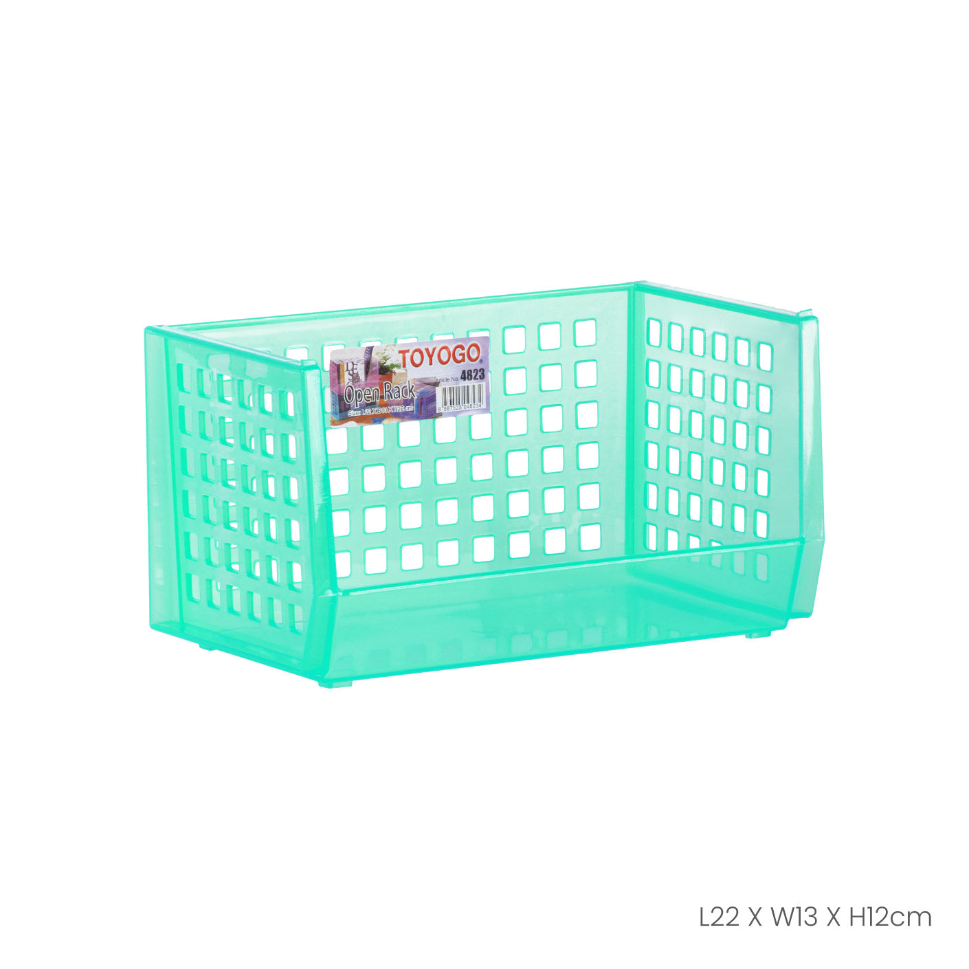 Open Basket Rack (4823) - Heavy Duty Storage Organizer for Kitchen, Bathroom, Garage & Closet - Perfect for Towels, Toys, and Household Items