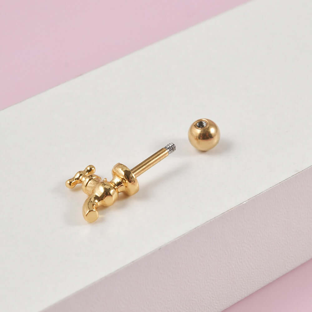Cartilage Tragus Earrings for Women - Drop Water Faucet Design | DL1162 | Perfect for Piercing, Daily Wear & Unique Gifts
