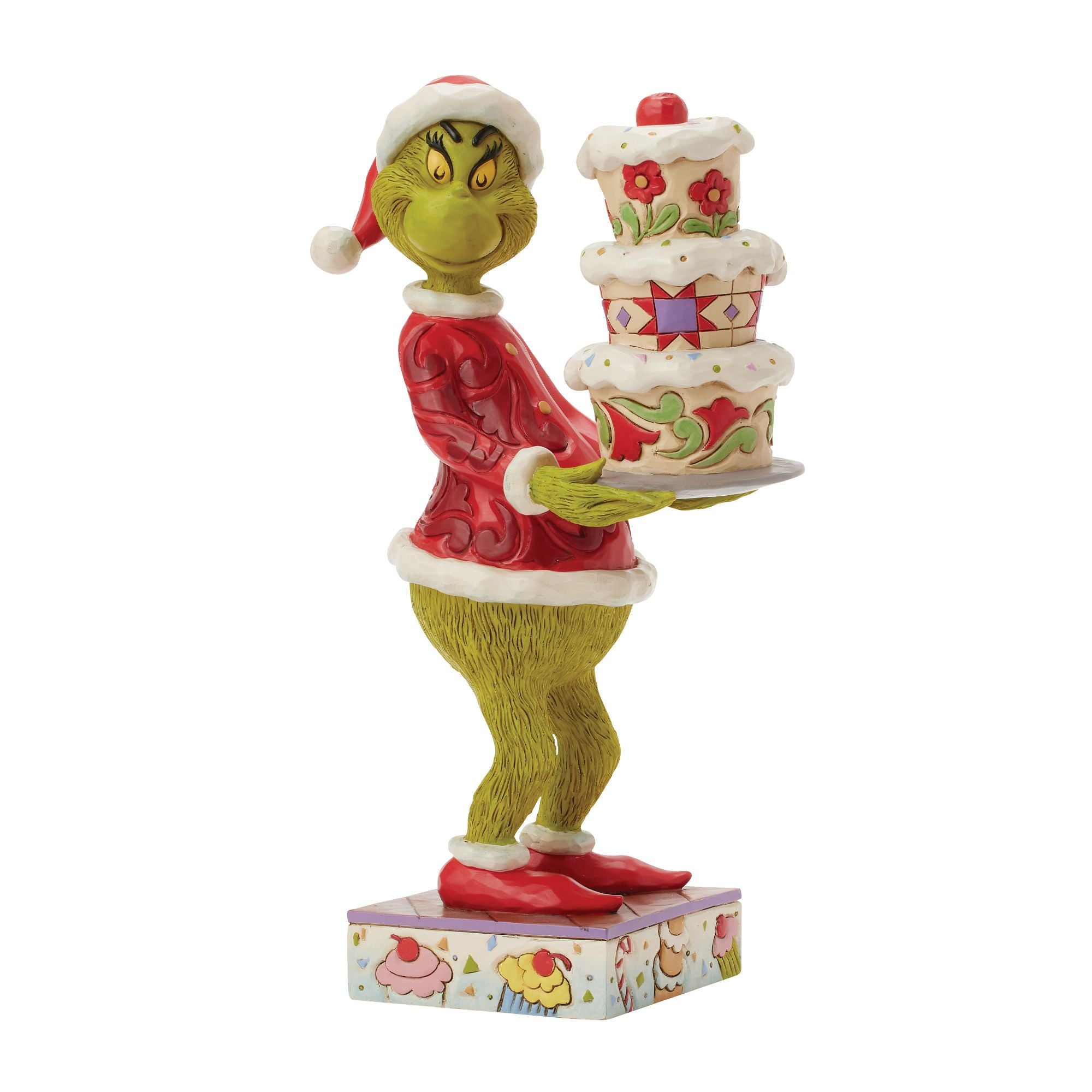 Grinch Christmas Cake Topper - Festive Holiday Baking Decor for Cakes, Cupcakes & Desserts - Perfect for Christmas Parties & Family Gatherings