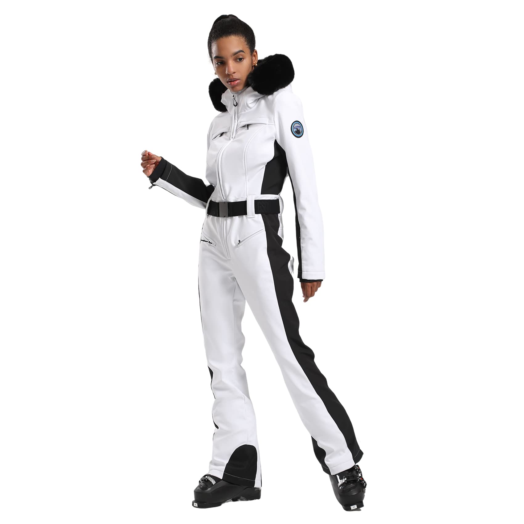 IMPHUT Women's Waterproof Windproof Insulated One Piece Ski Suit - Winter Snowsuit for Skiing, Snowboarding & Outdoor Sports - Perfect for Cold Weather Adventures