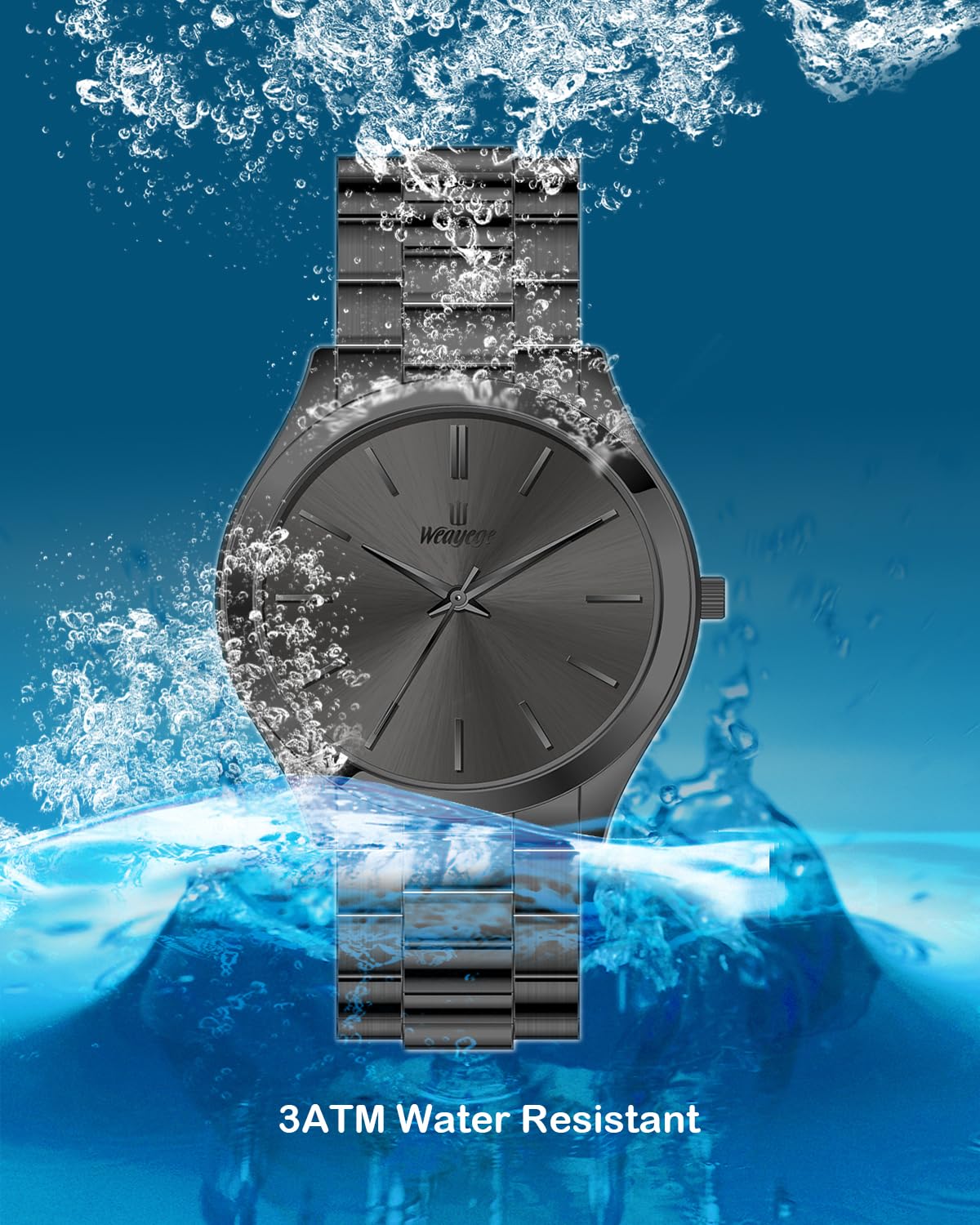 Stylish Minimalist Men's Luxury Quartz Watch - Waterproof Business Wristwatch for Professional Men | Perfect Gift for Him | Ideal for Office, Formal Events & Everyday Wear